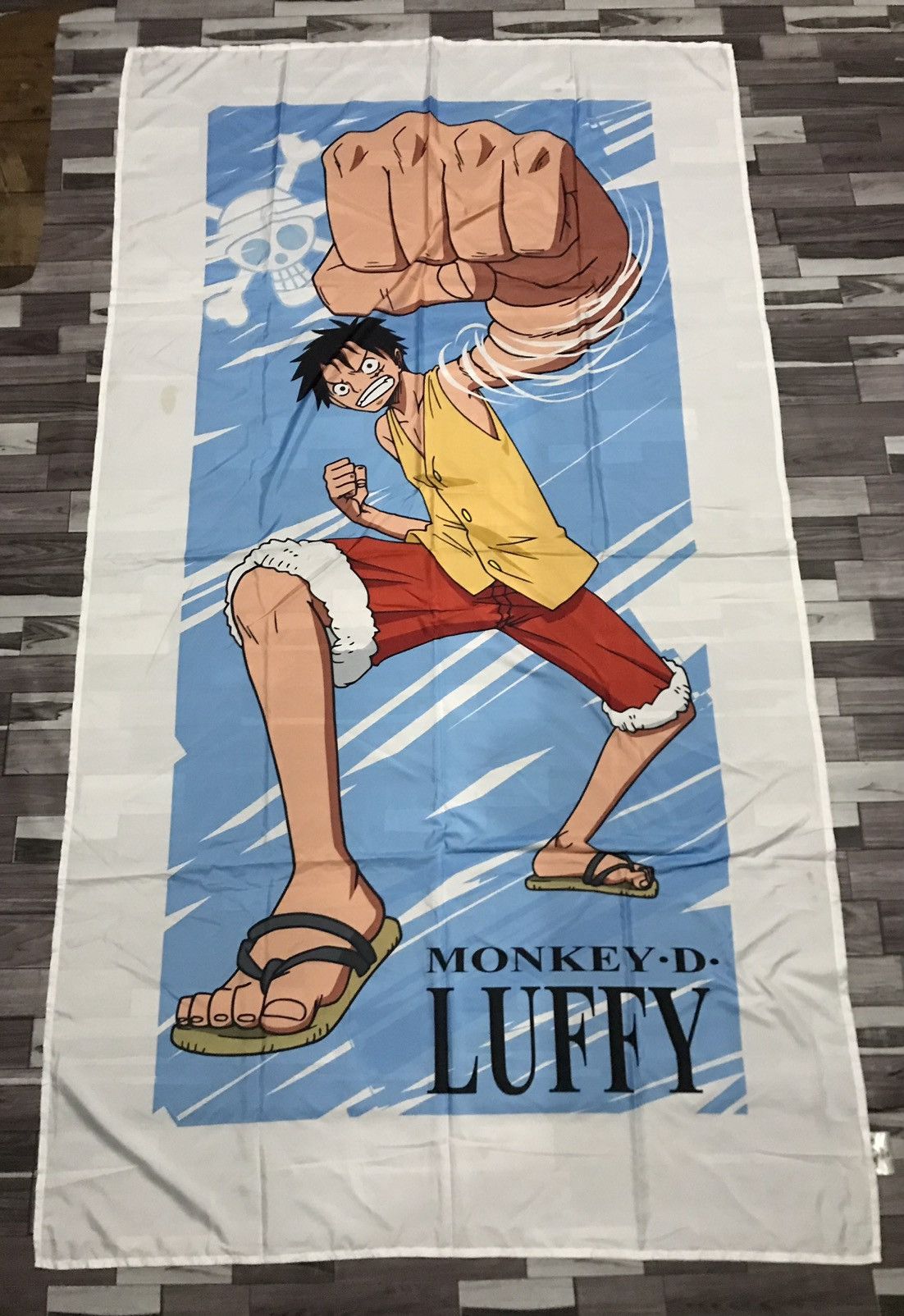 Big Size One Piece Monkey D Luffy Polyester Banner - 1