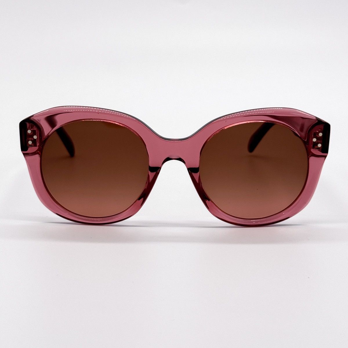 NEW CELINE CL40186I 74T SUNGLASSES PINK BROWN ROUND WOMEN - 4