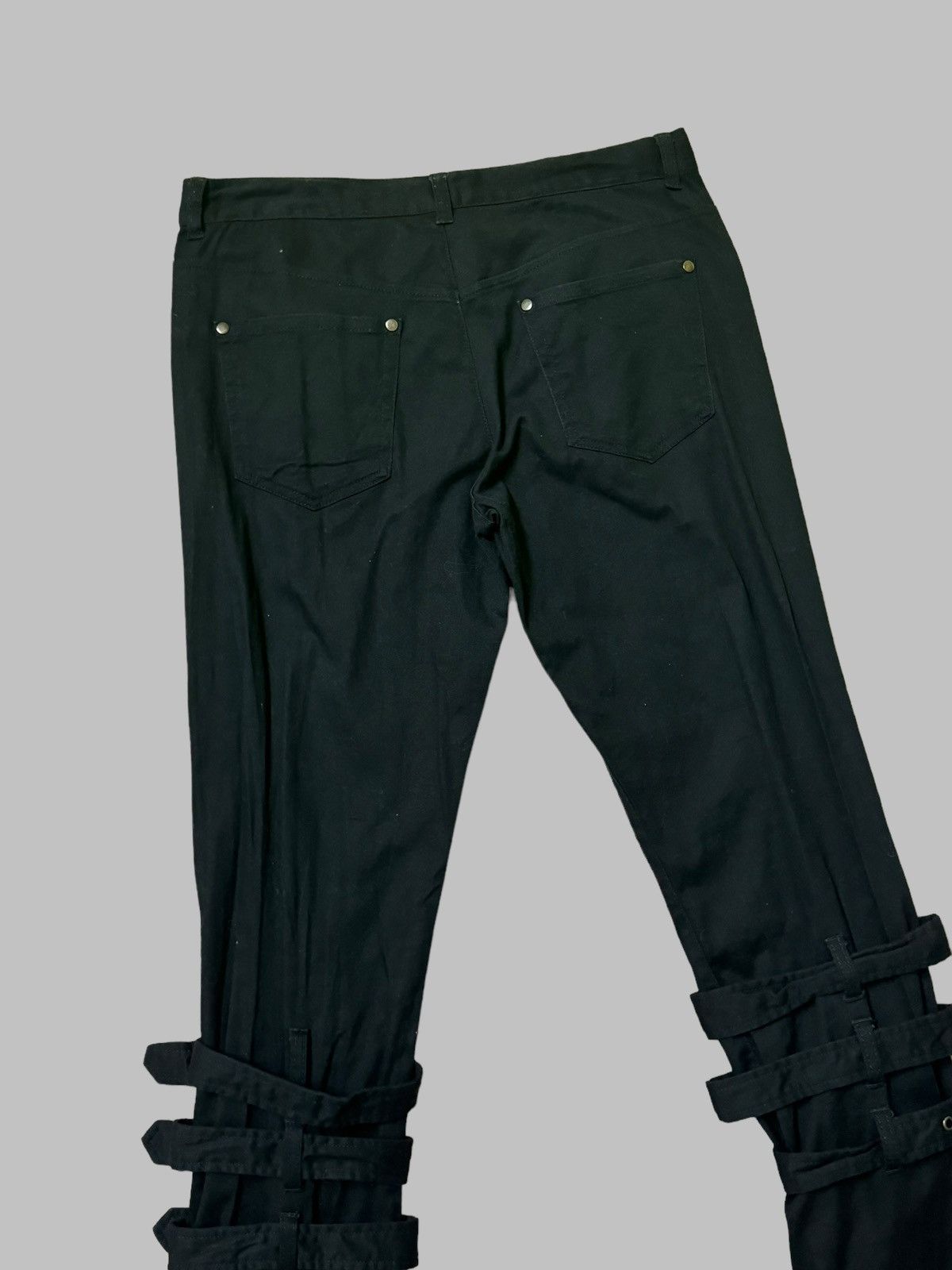 Vintage - Black Peace Now Bondage Punk Rock Style Pant - 11