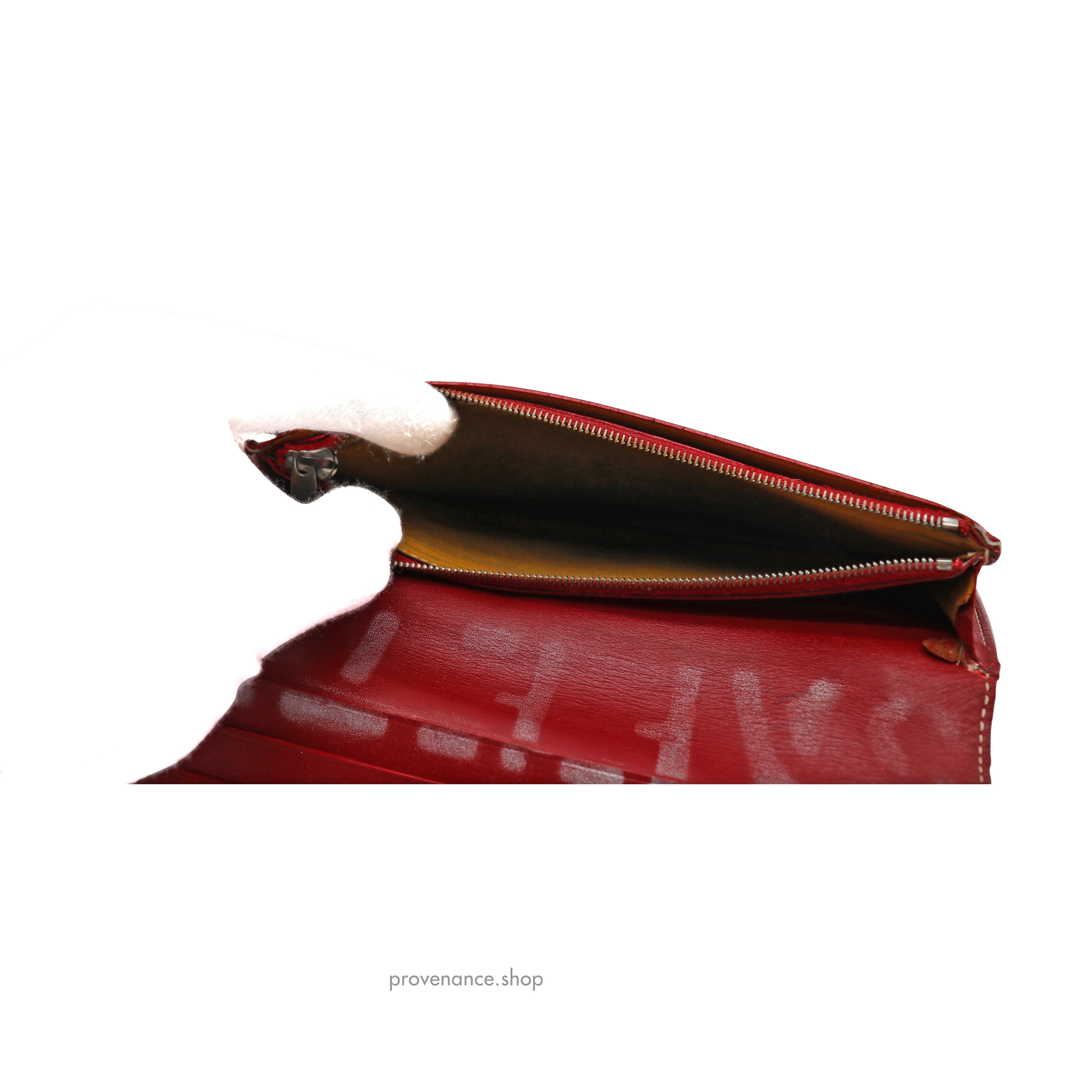 Richelieu Long Wallet - Red Goyardine - 8