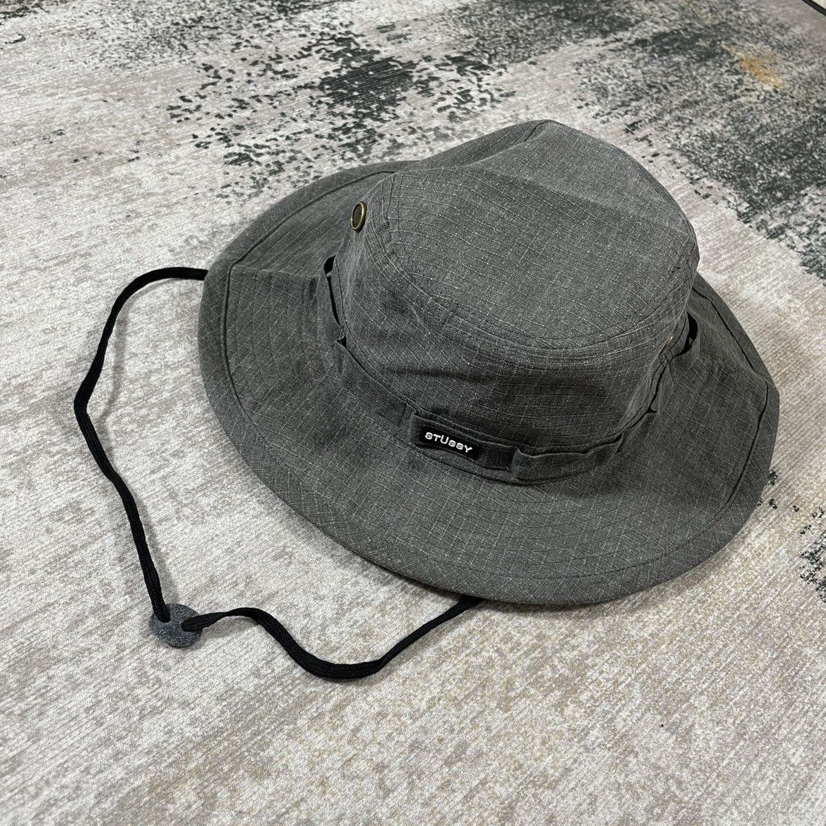 STUSSY WASHED BOONIE HAT // LXL - 1