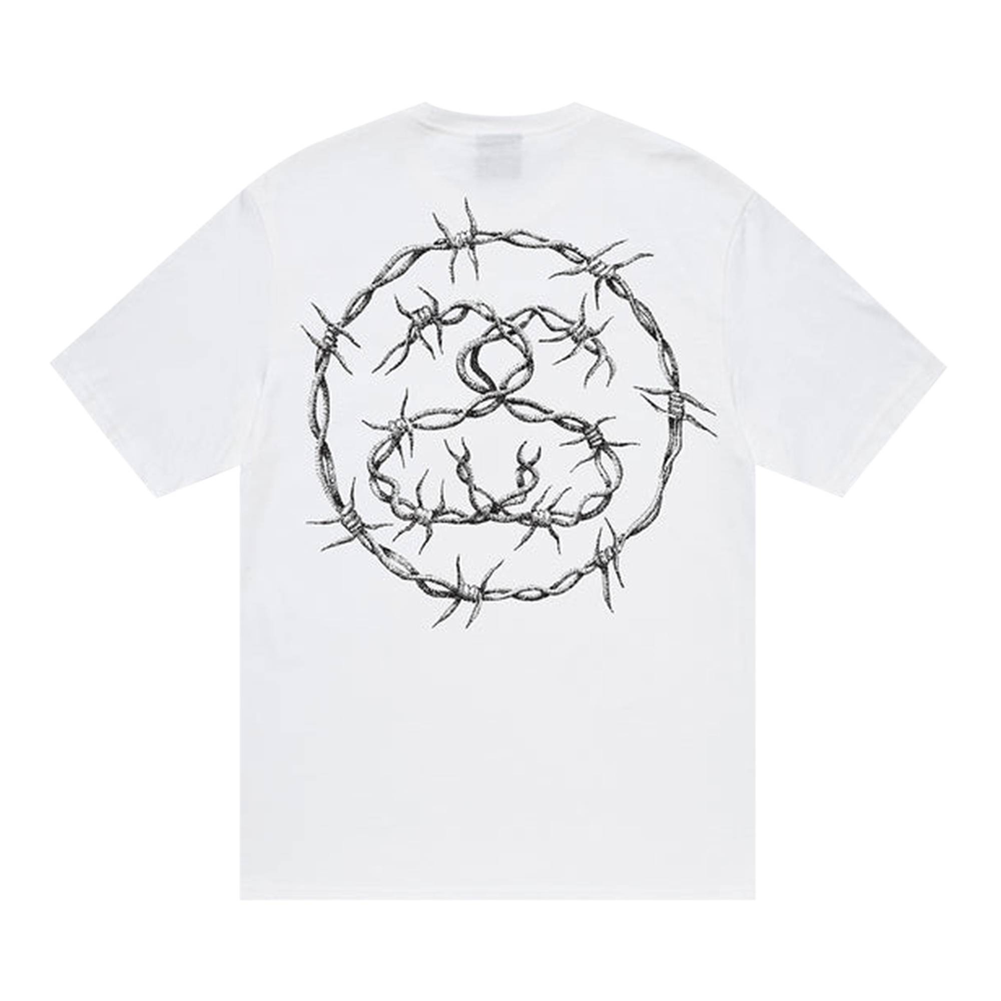 【Stussy】 Barb T-Shirt White Stüssy Stussy Barb Tee 'White' | hlnstuff | REVERSIBLE