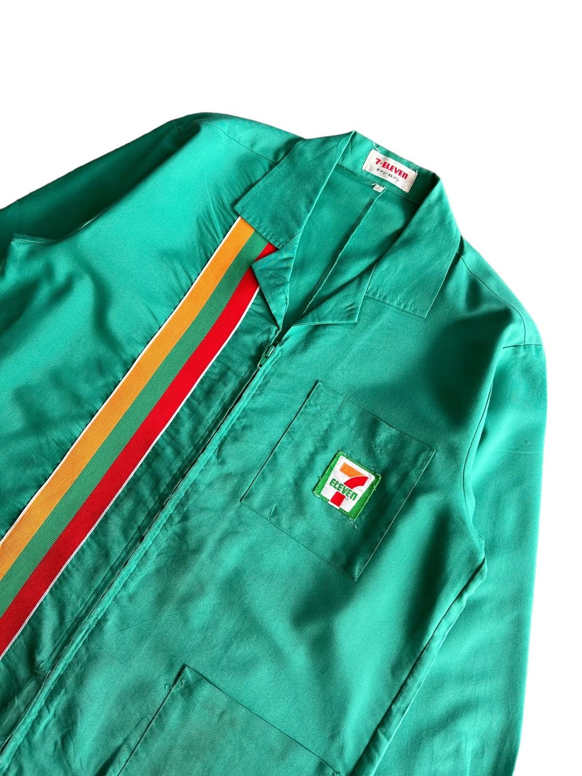 Vintage Workshirt 7 Eleven Green Colour - 6