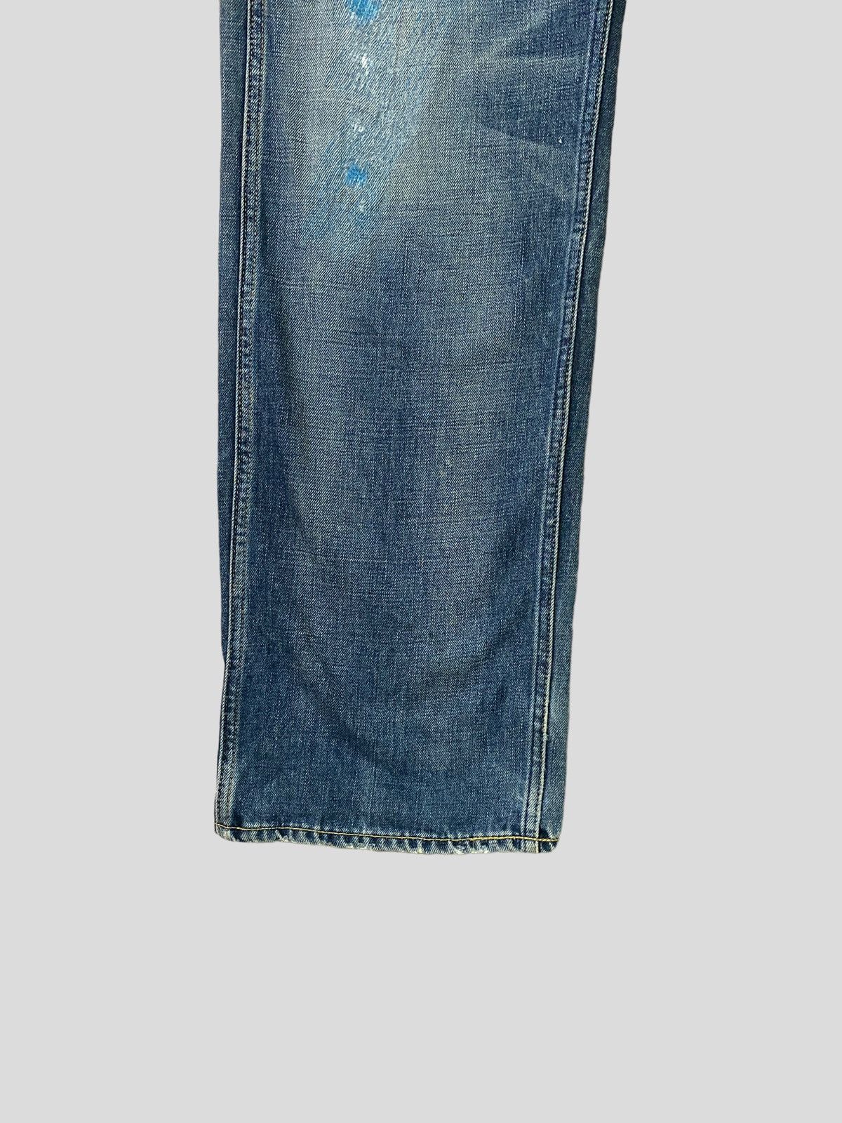 Bathing Ape Nigo Chain Embroidery Distressed Denim Jeans - 9