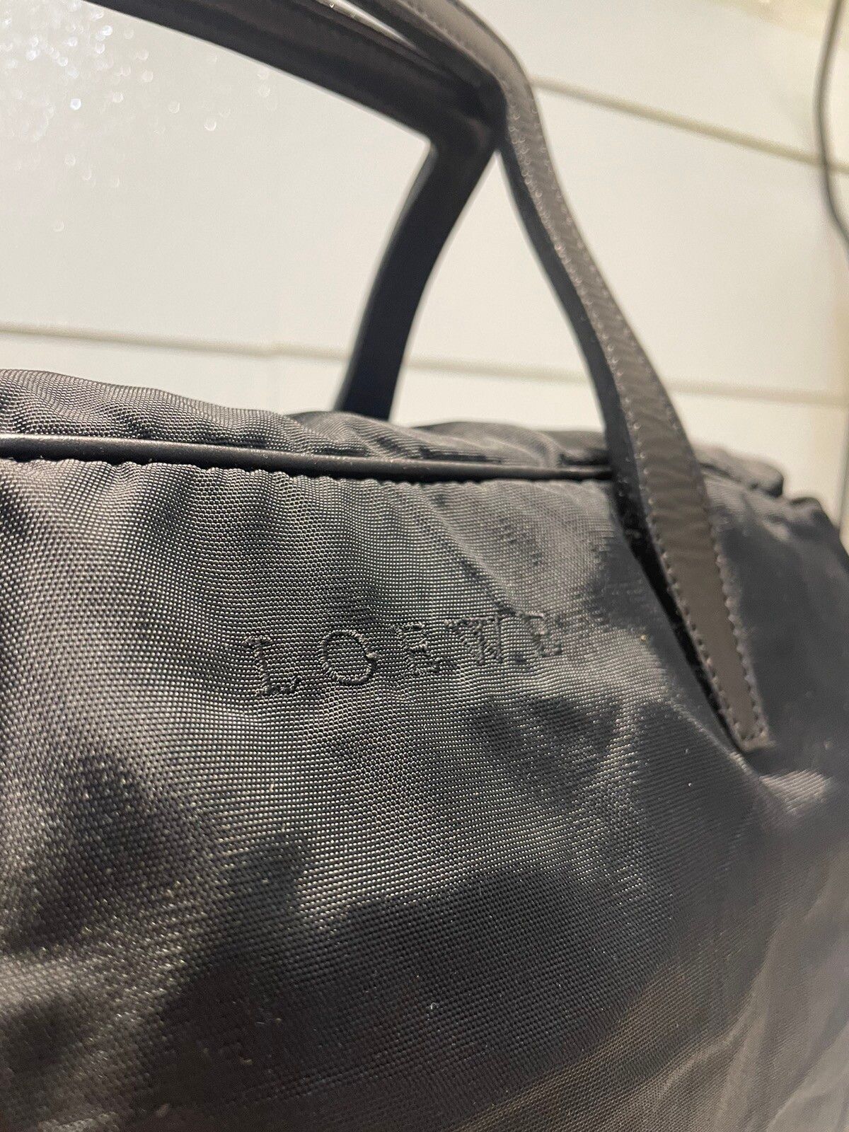 Loewe Black Nylon Leather Handle Travel Bag - 11