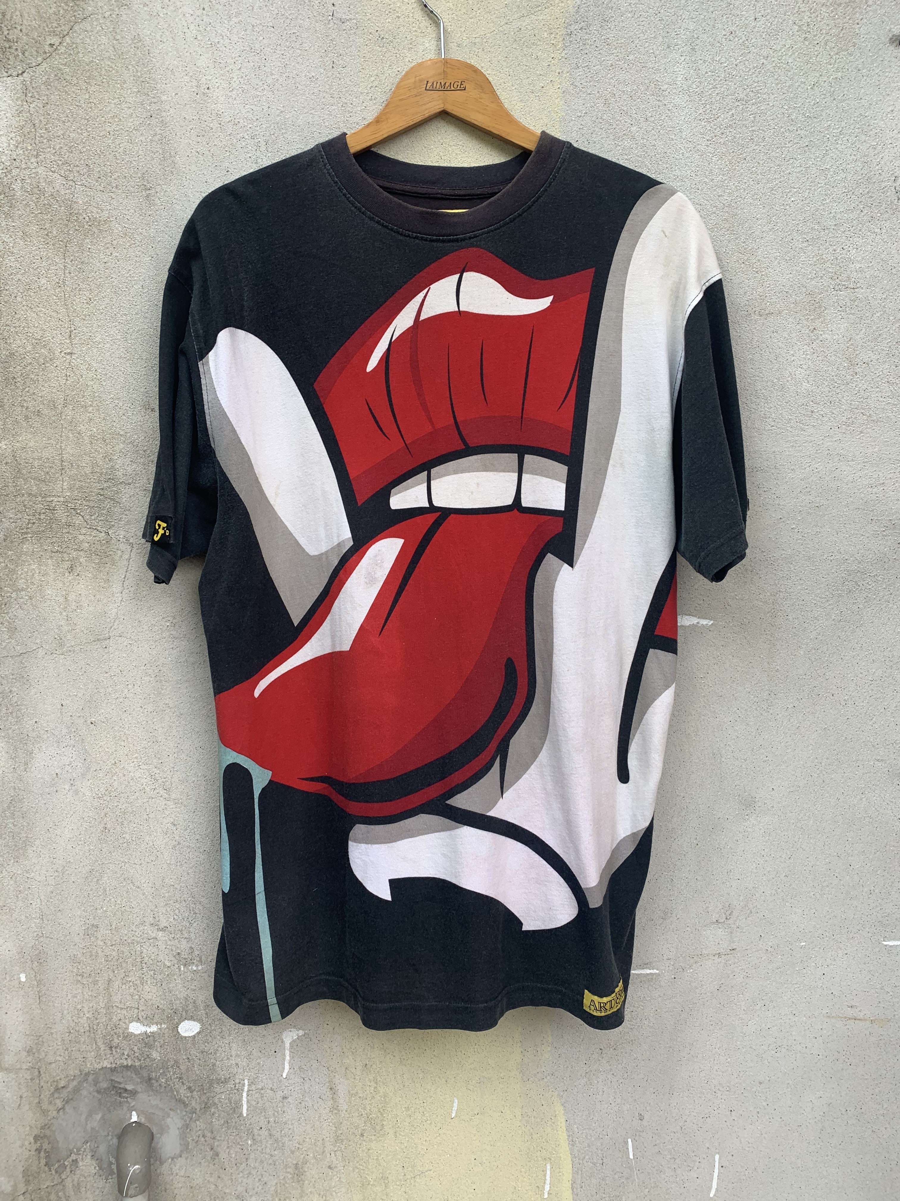 Unbranded - Art Sew Filthy Dipped Tongue Shirt - 2