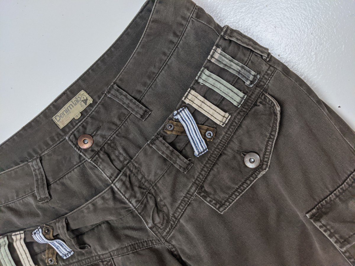 Denime - Denim Lab Japan Double Waist Cargo Khakis Bottom Pant - 6