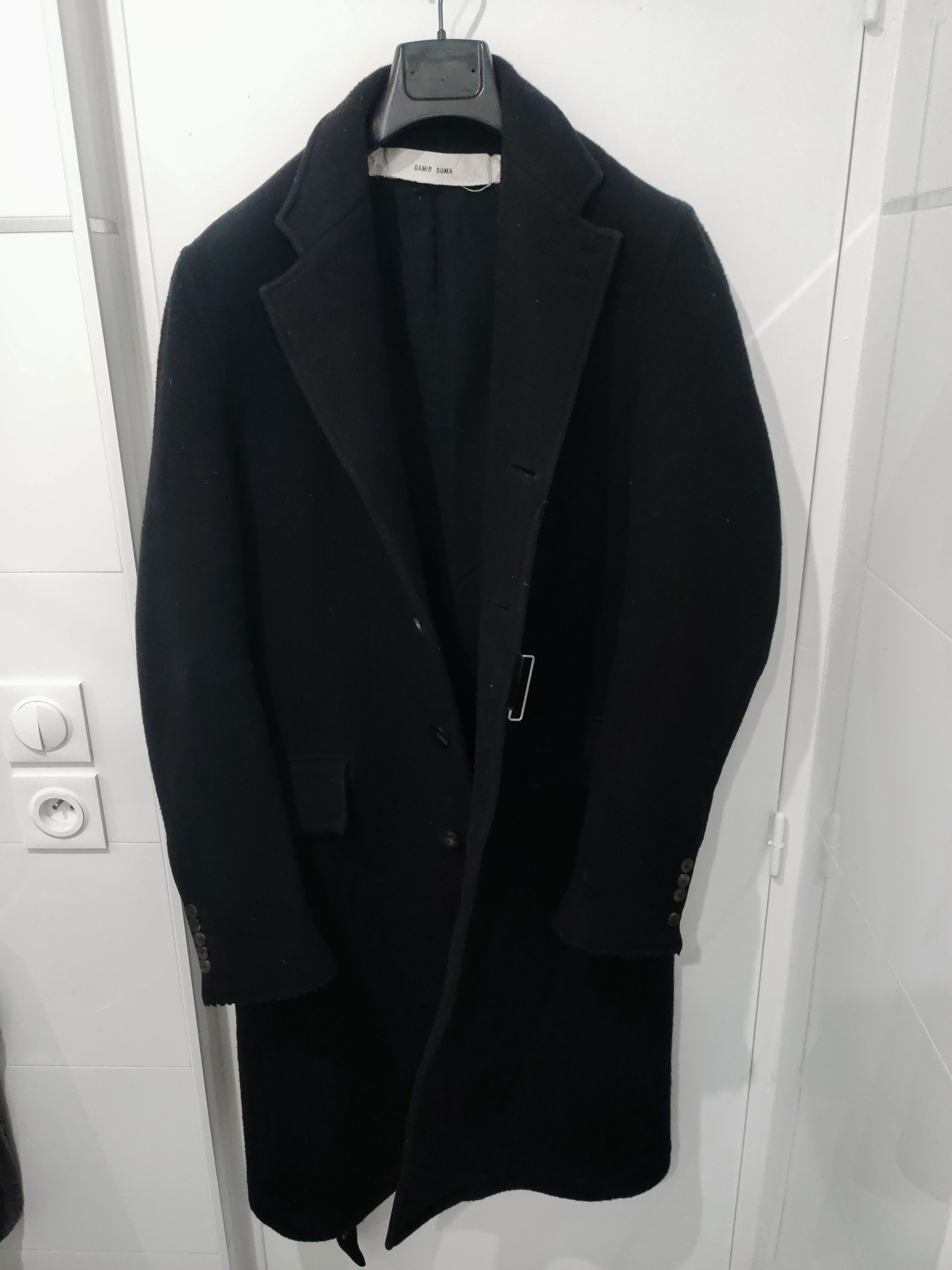 Damir Doma Mohair/Wool Black coat - 4