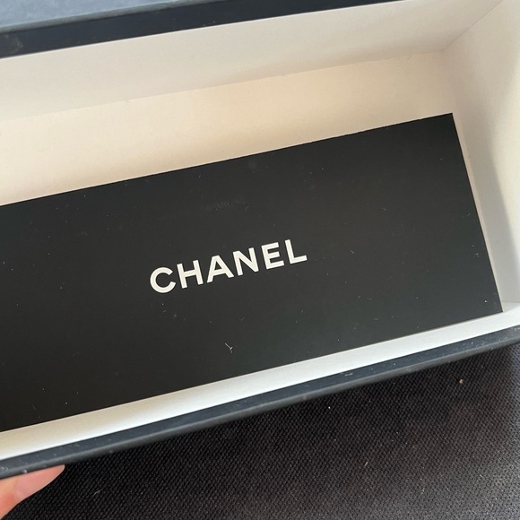 Chanel Women's Glasses Italy with Case Box EUC Grey Black Logo Acetate 54-17 140 - 16