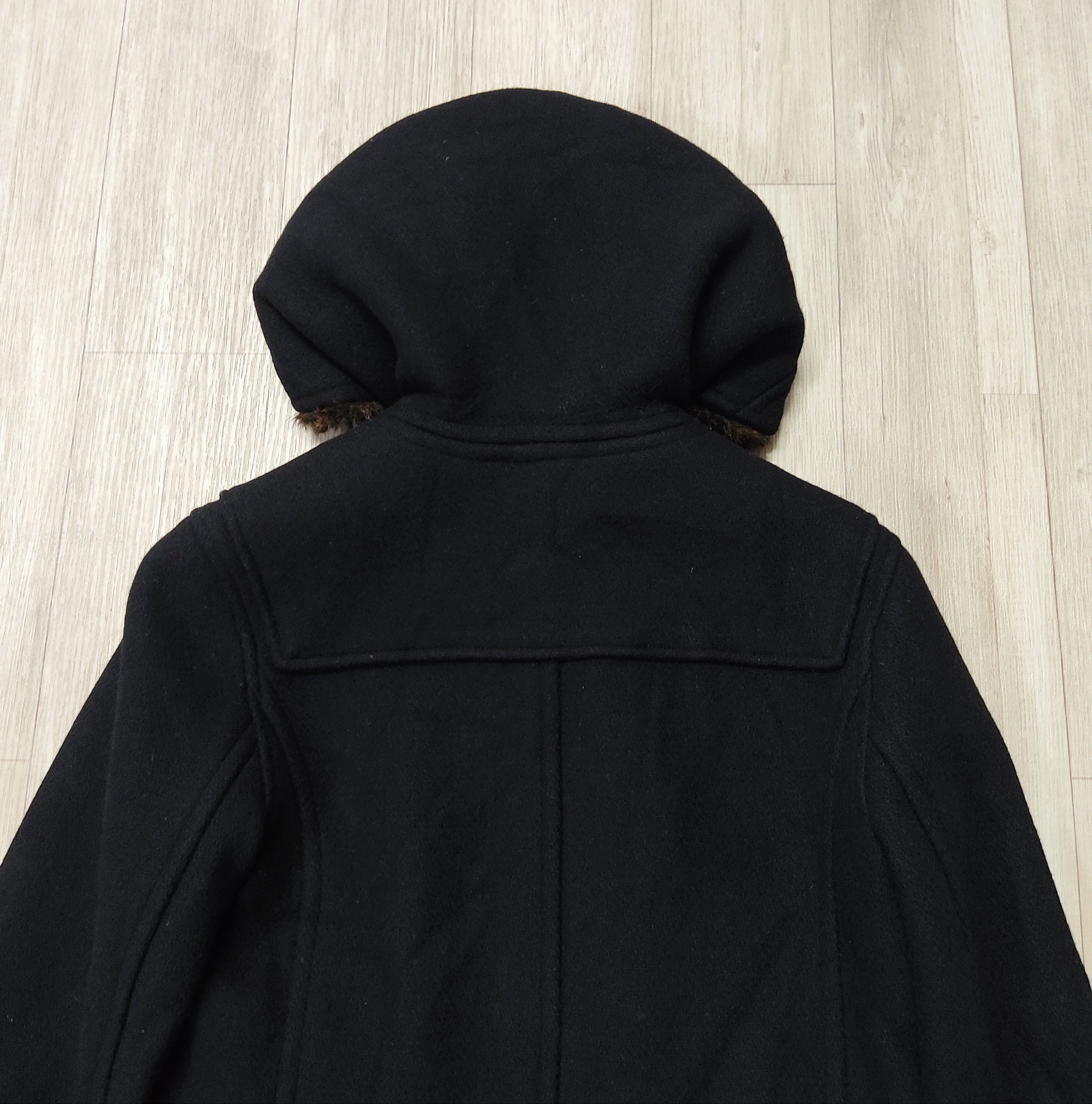 SUNAO KUWAHARA Fur Hooded Wool Duffle Jacket - 13