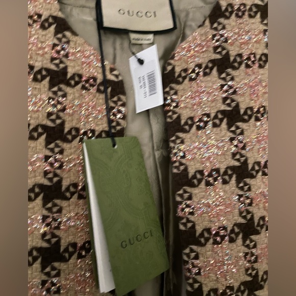 Gucci Lamé check tweed vest NWT - 10