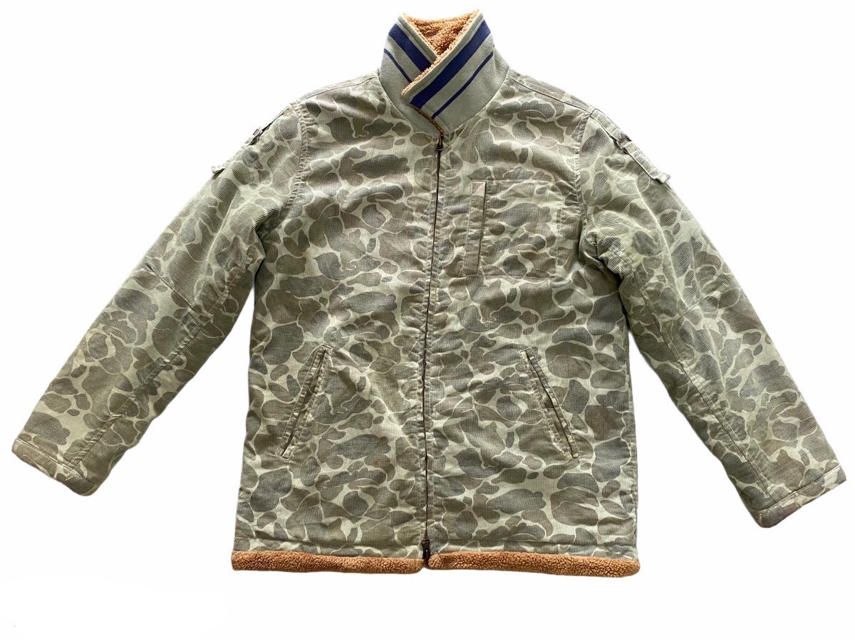 Camo - Kriff Mayer Camouflage Like Bape Sherpa Fleece Lined Jacket - 2