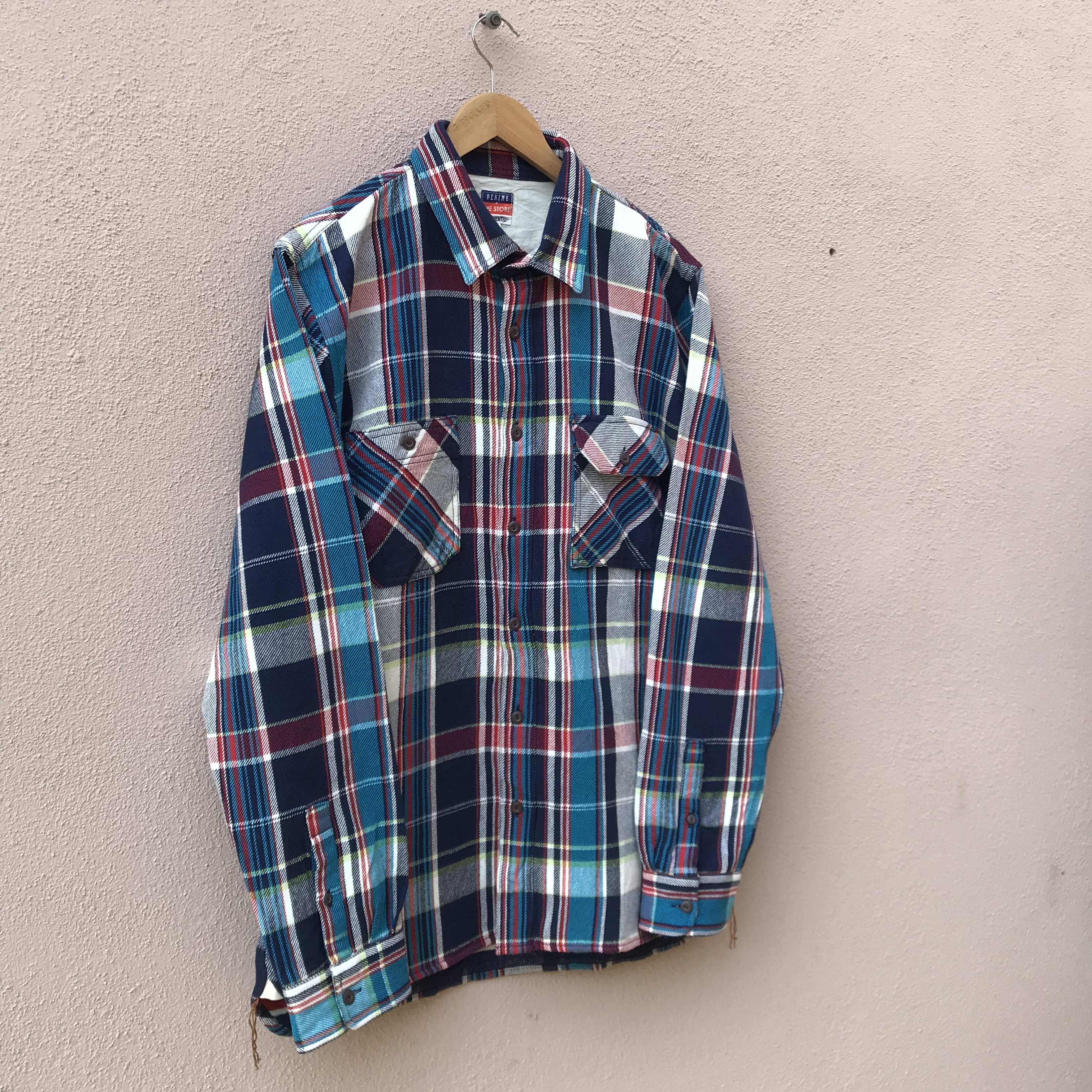 Denime - Japanese brand Denime Checkered buttom up Large - 2