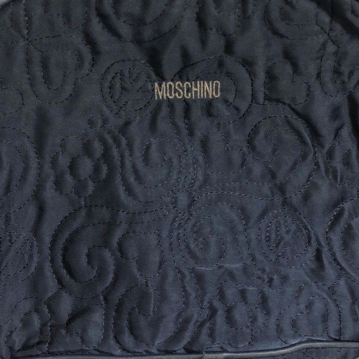 Moschino Satin Embroidered Tote Bag - 9