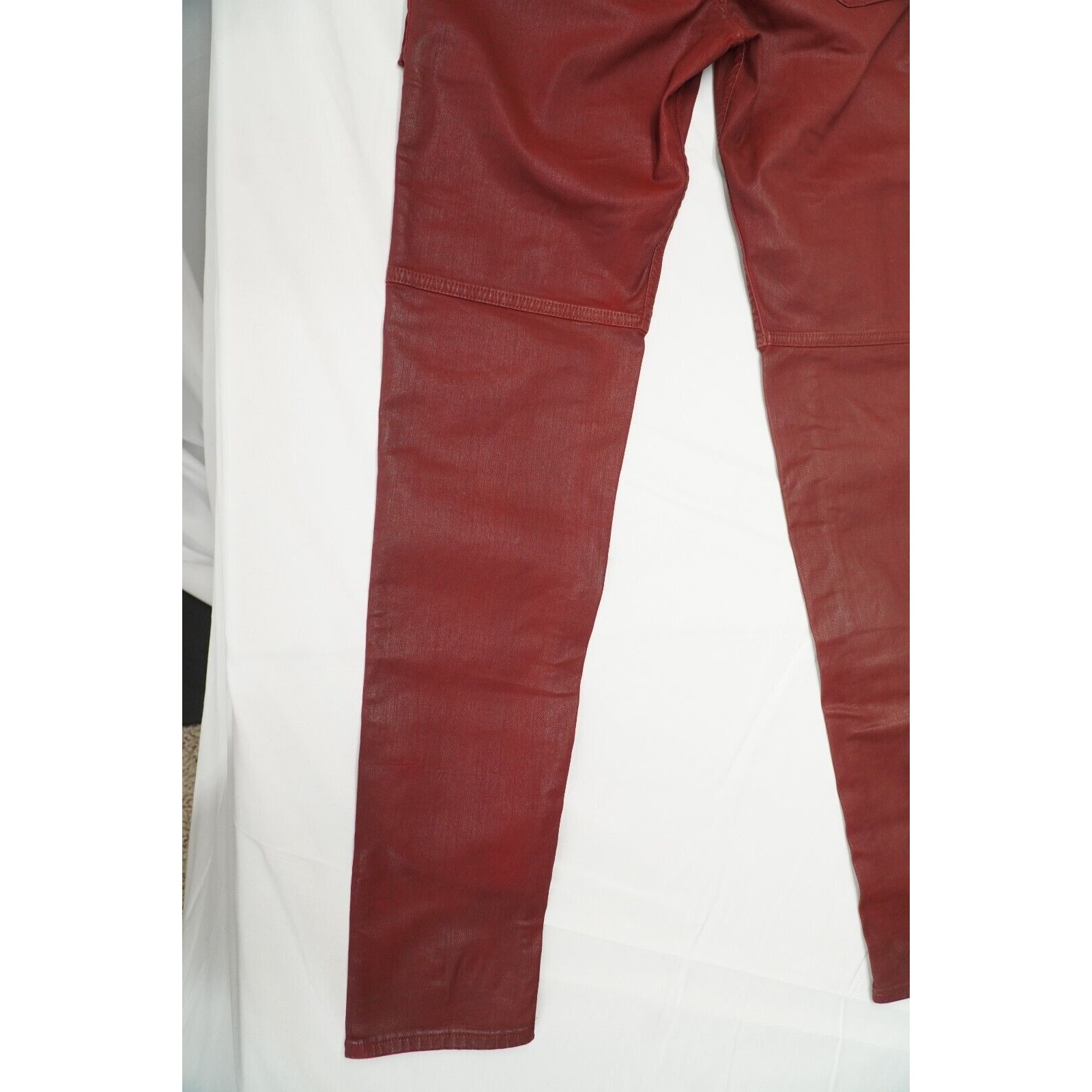 SS21 Easy Creatch Cut 33 Wax Trouser Cargo Pants Dark Cherry - 12