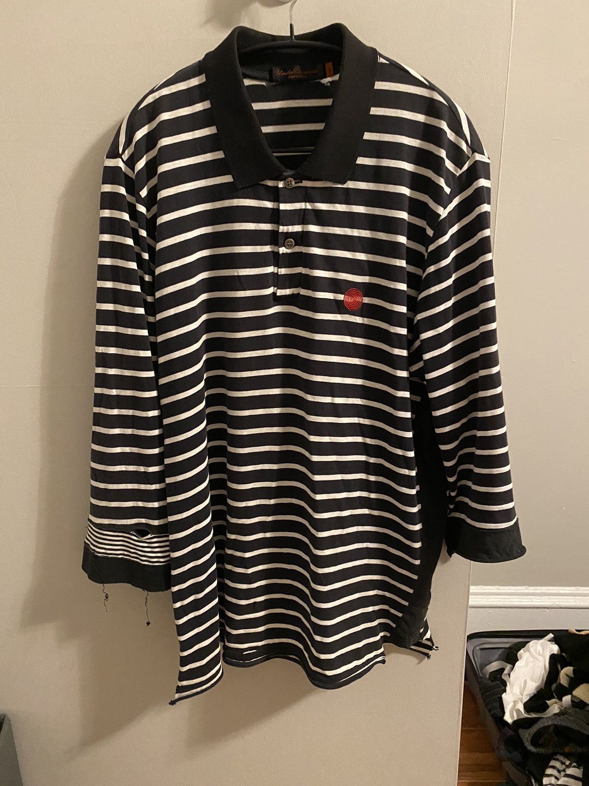 06ss reconstructed striped polo - 1