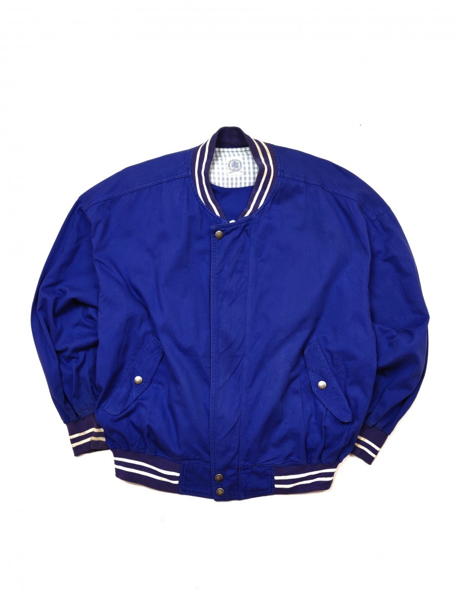 J. Press - Blue Varsity Bomber Jacket Outerwear Sweater - 1