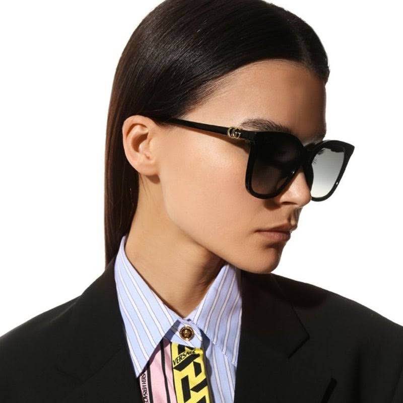 BRAND NEW GUCCI GG1071S 001 Black/Grey Women Sunglasses - 3