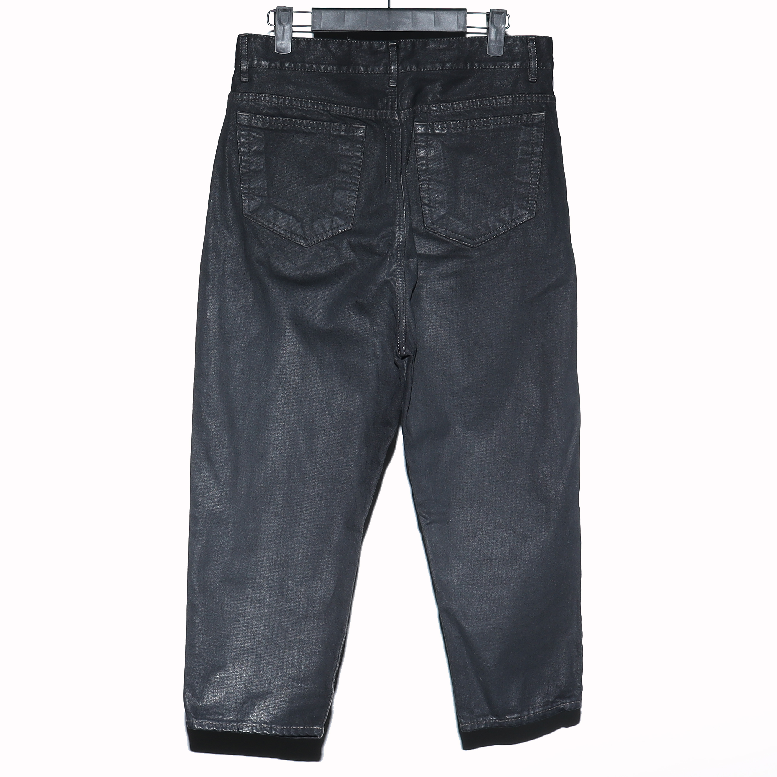 Rick Owens DRKSHDW Black Matte Waxed Jeans