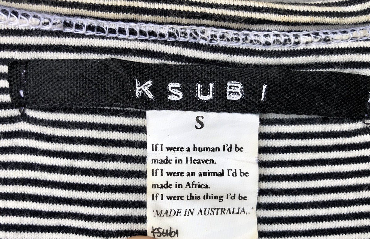 Ksubi Y Neck Stripes Tshirt - 5