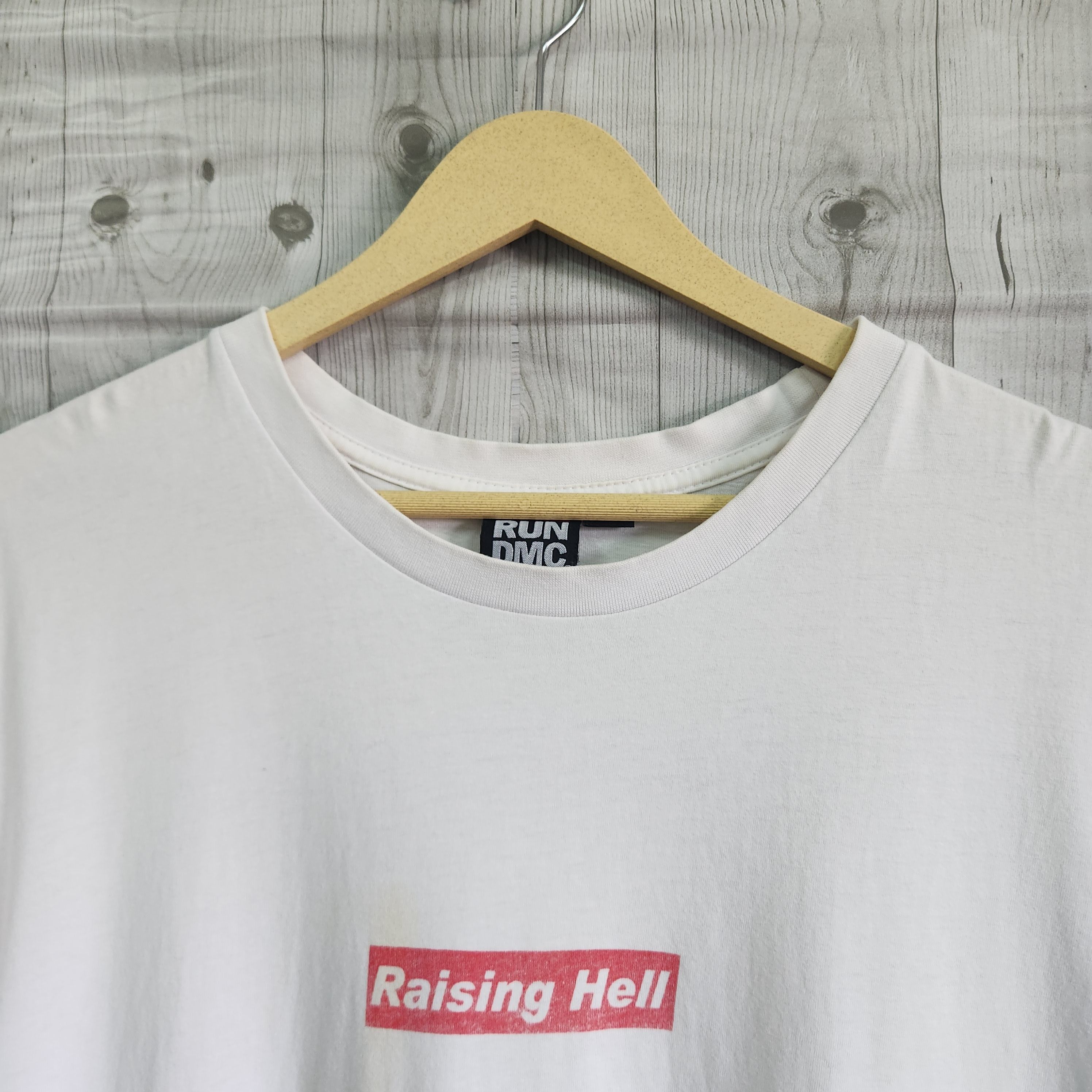 Run DMC Raising Hell Big Printed White TShirt - 6