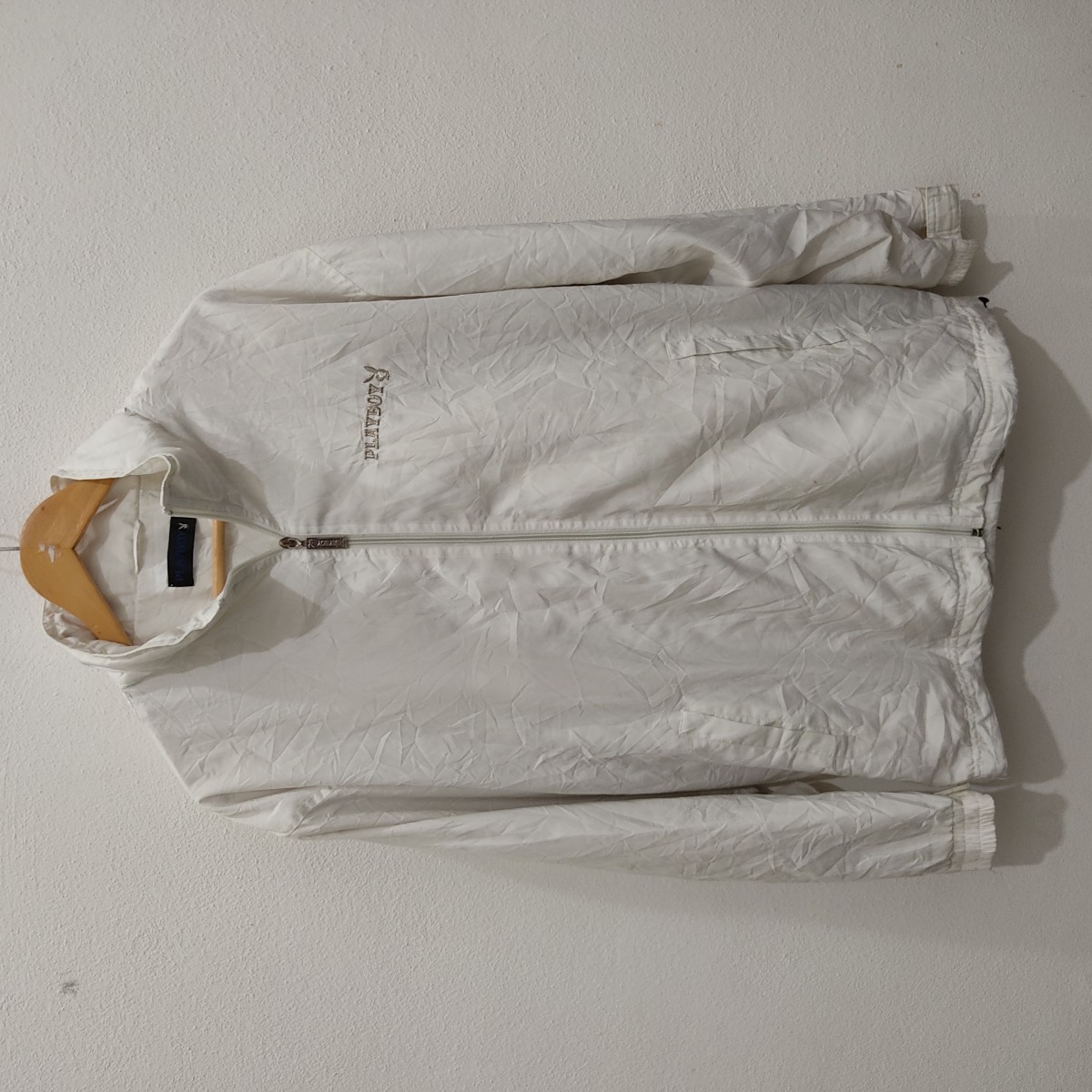 Playboy - Bunny White Windbreaker Hoodie Jacket - 1