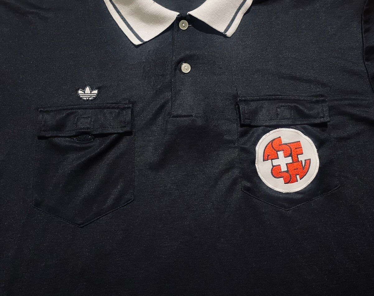 Vintage Adidas Referee Shirt Jersey Switzerland Nation Team - 3