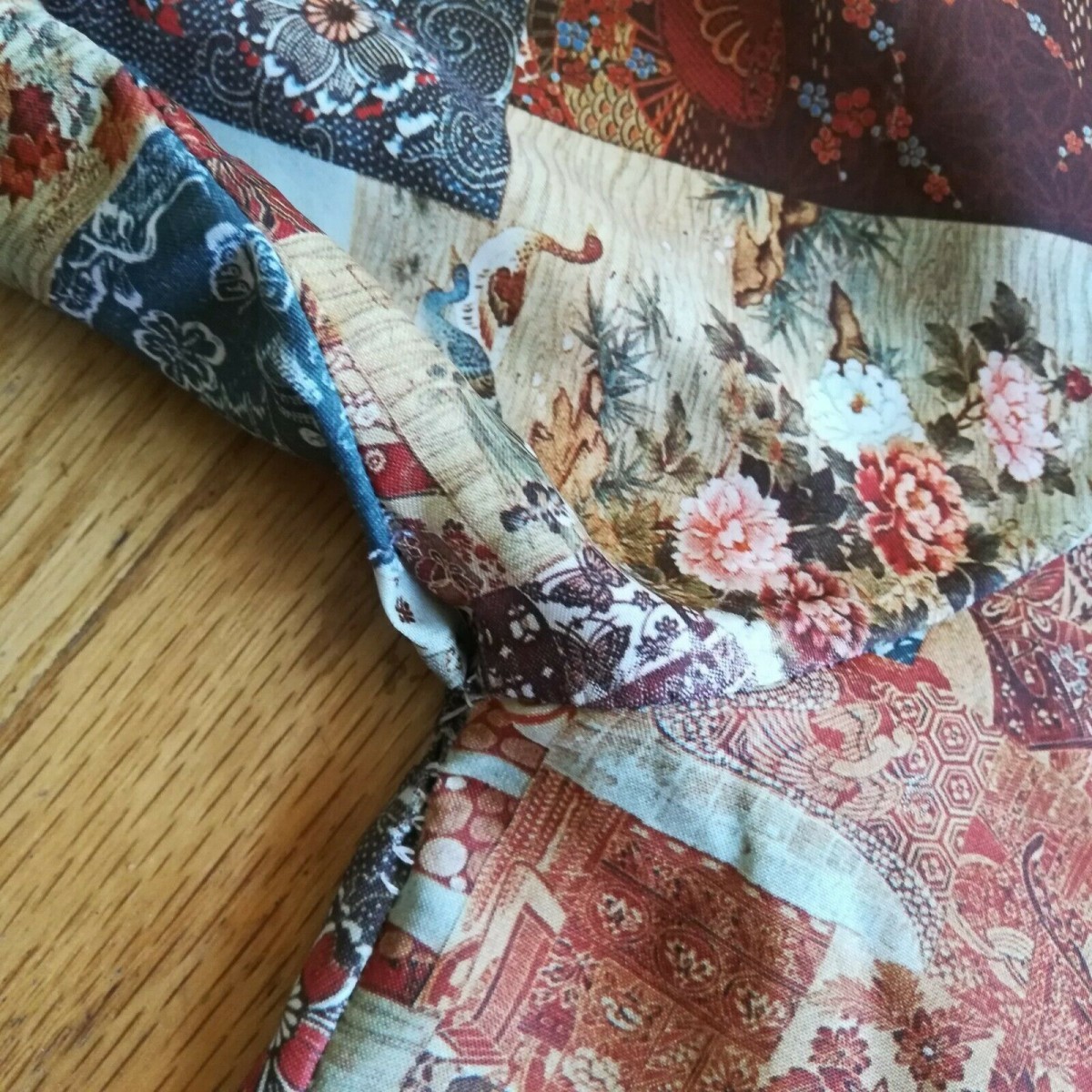 Vintage - Authentic 60s Hawaiian Paisley Floral Patchwork Shirt - 4