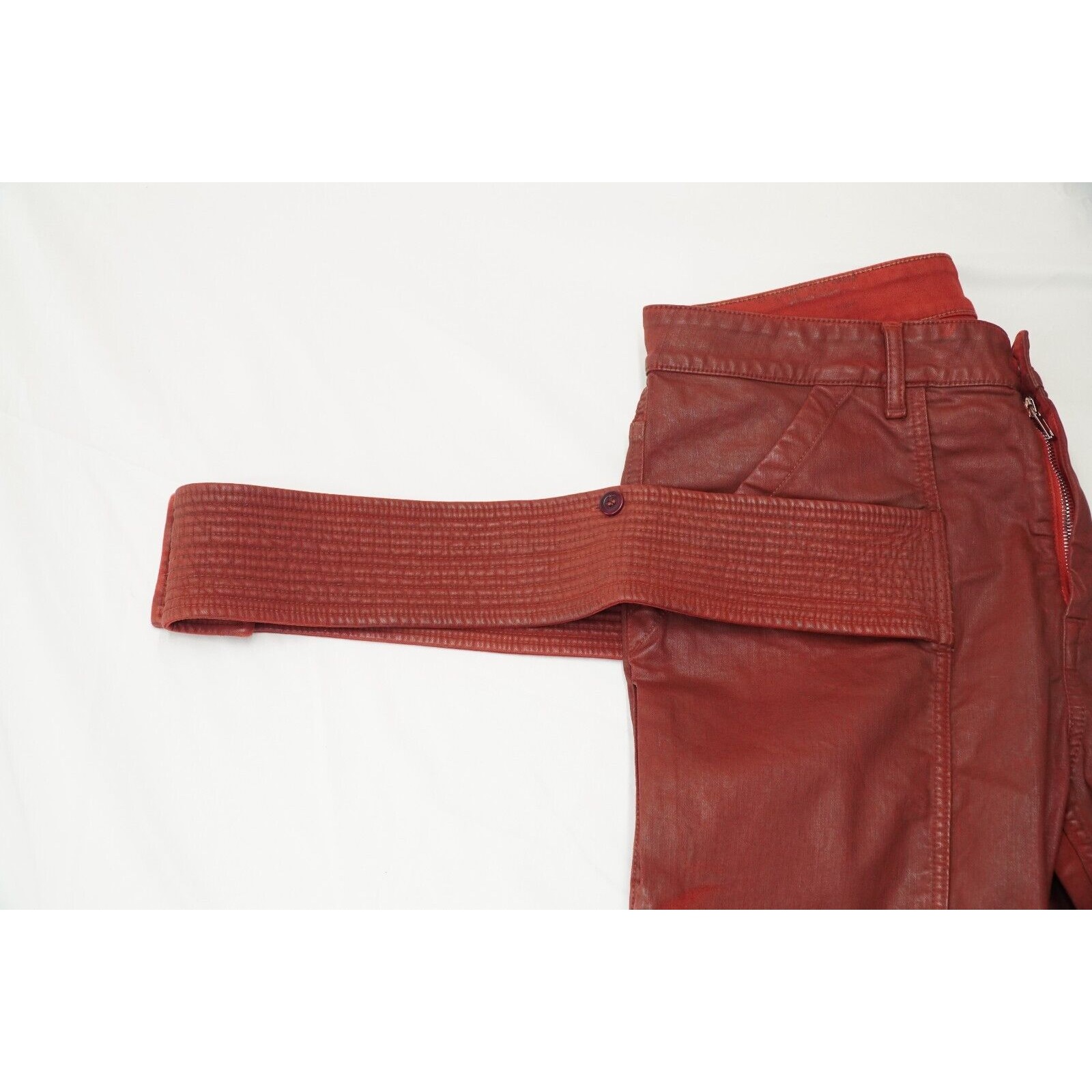 SS21 Easy Creatch Cut 33 Wax Trouser Cargo Pants Dark Cherry - 24