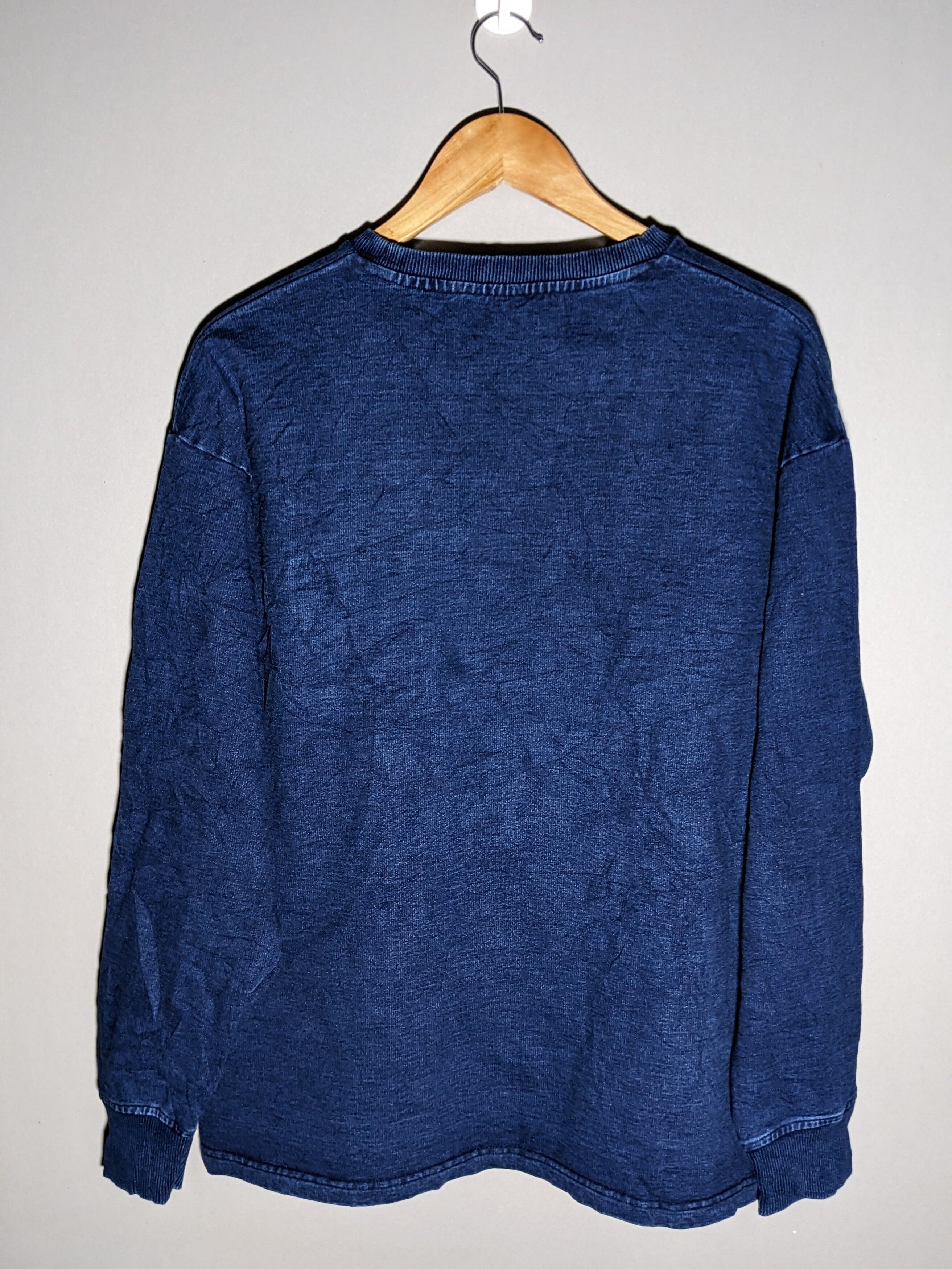 Streetwear - Grn Tokyo Multi Pocket Hickory Denim Blue Sweatshirt - 2