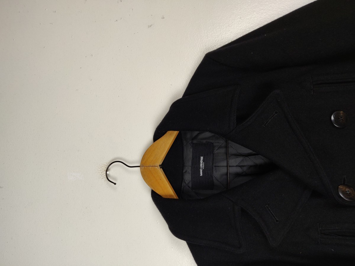 Nano Universe - Japan Double Breast Coat Wool Jacket - 3