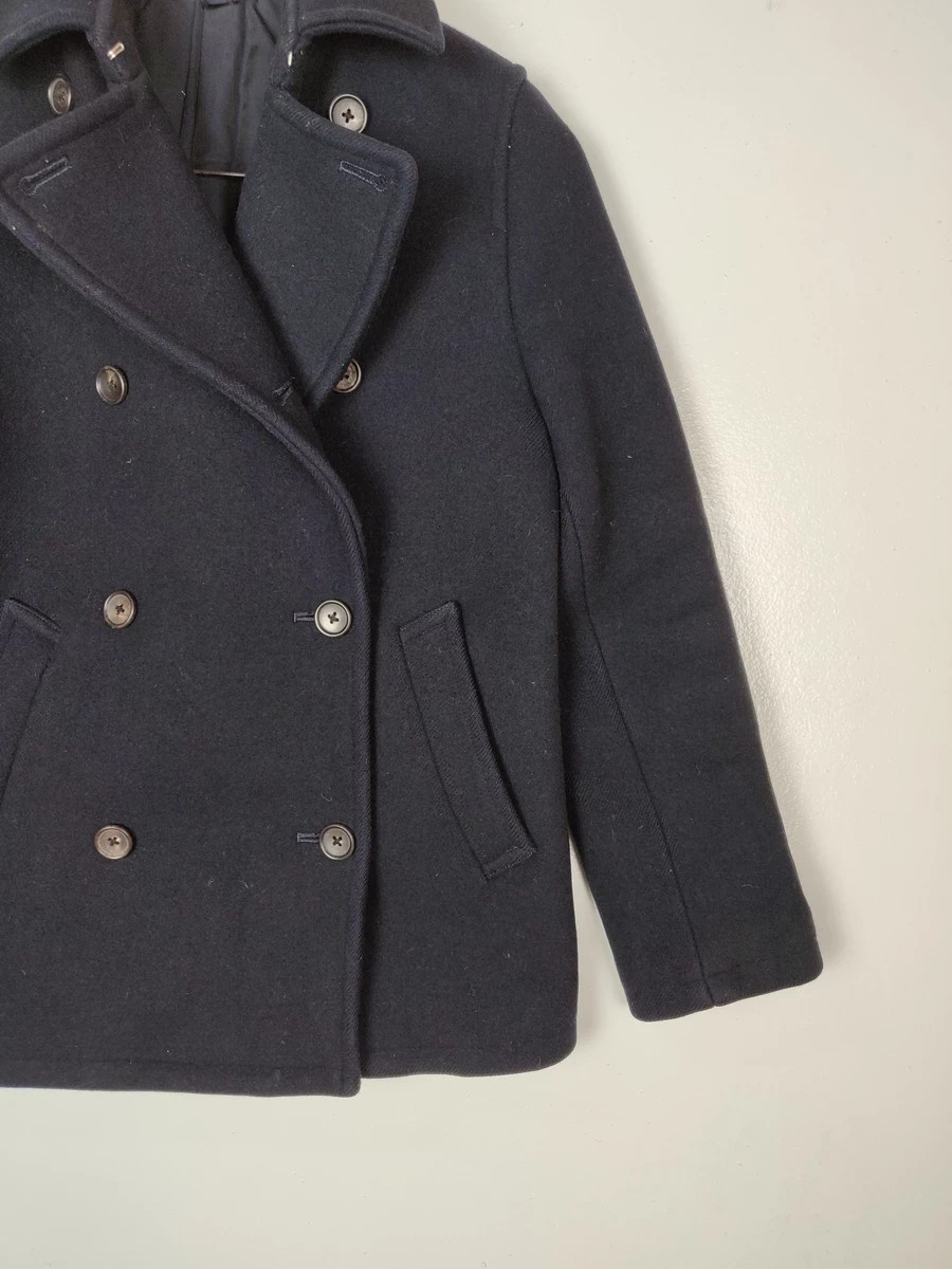 Black -  Final Drop!  MHL Heavy Peacoat Outer Winter Jacket - 4
