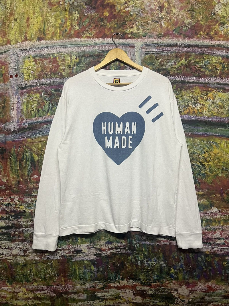 ‼️LAST DROP‼️Human Made Heart Logo Longsleeve tee - 1