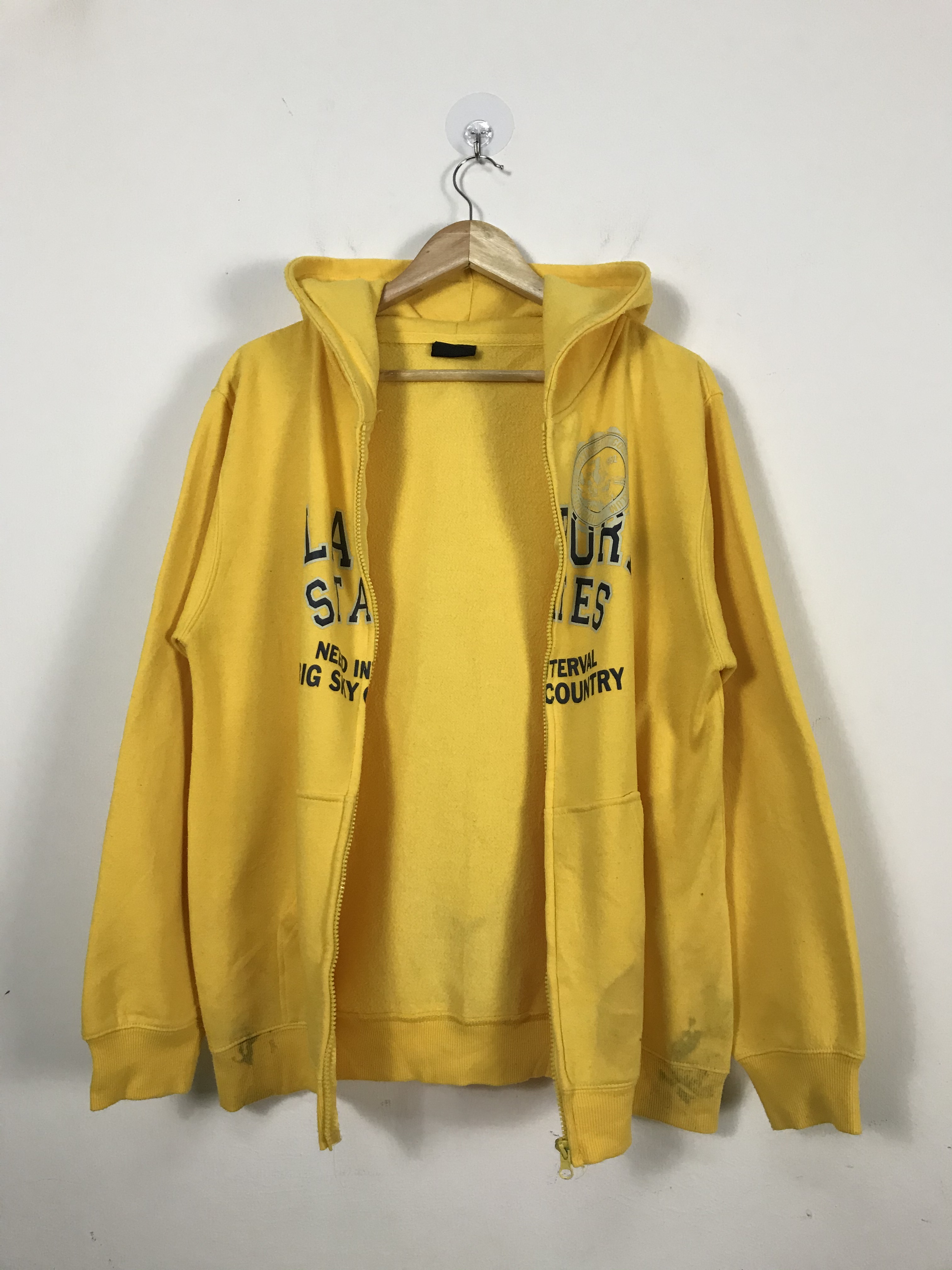 Japanese Brand - Glasboard States Yellow Hoodie Sweatshirt #2275 - 9