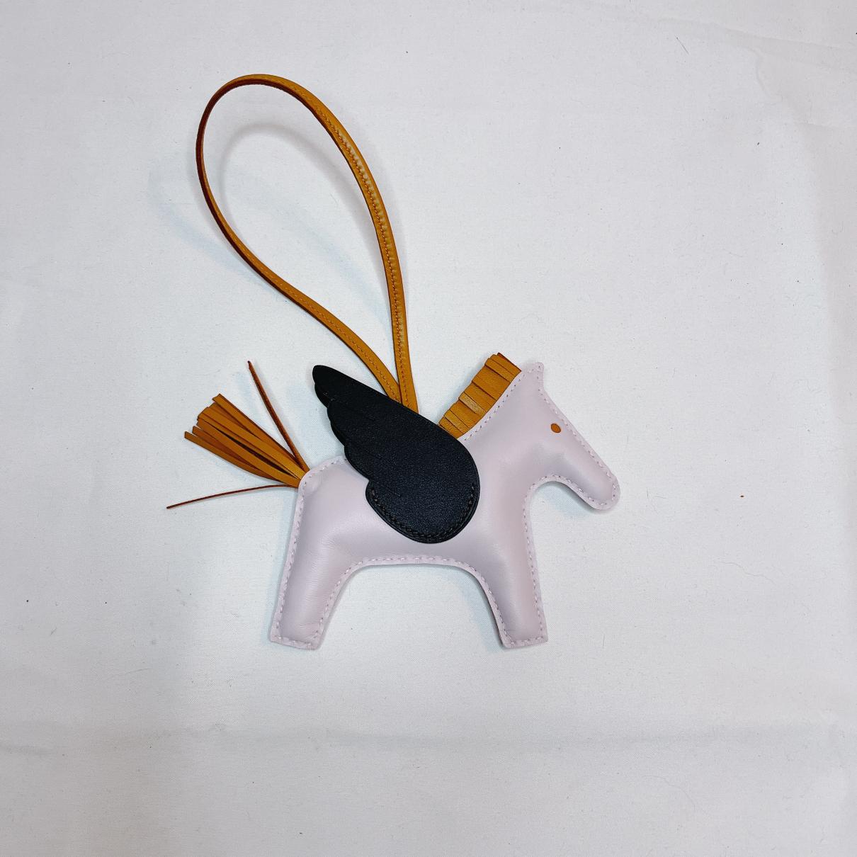 Rodeo leather bag charm - 3