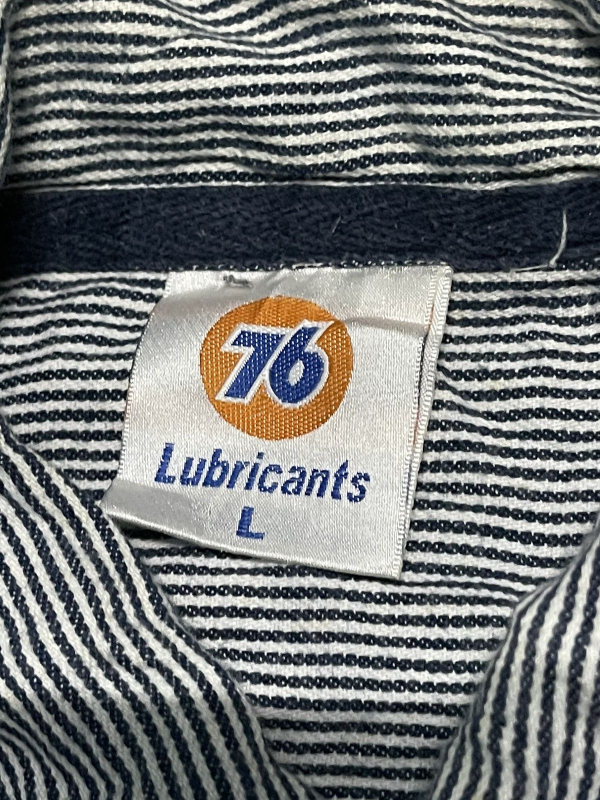 Vintage Racing Jacket / Hickory Stripe 76 Lubricants - 3