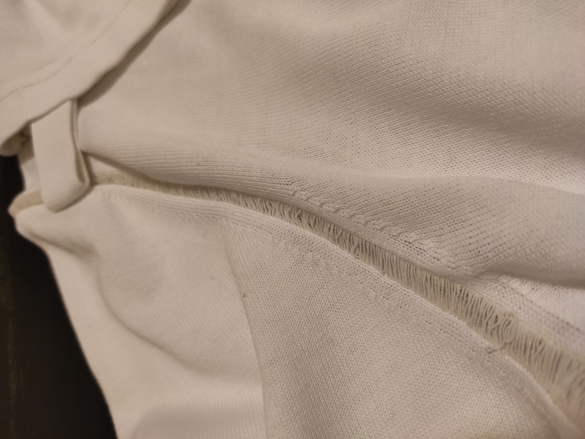 GRAIL! White sweater with strap sleeves and mesh detail - 4