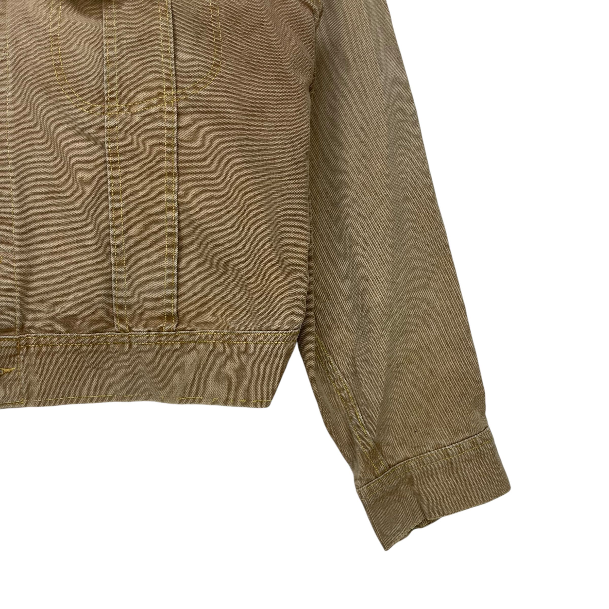 Vtg Lee Sanforized Trucker Crafted Denim Jacket - 9