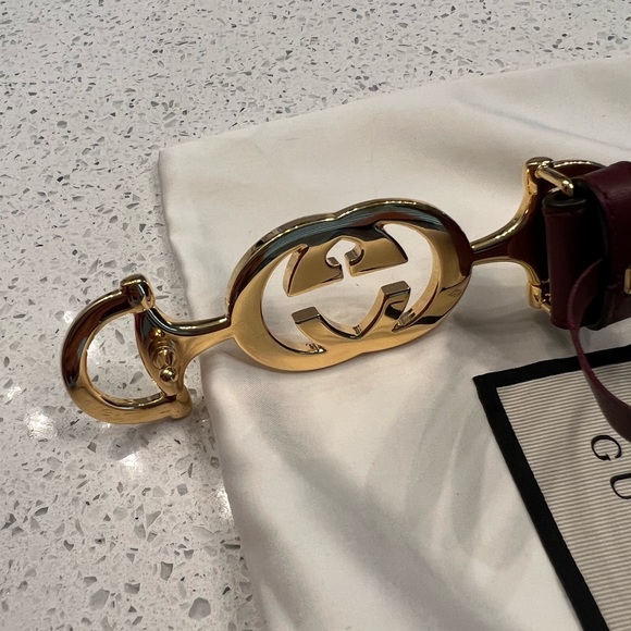 Gucci Interlocking GG Horsebit Buckle Belt 70 - 5