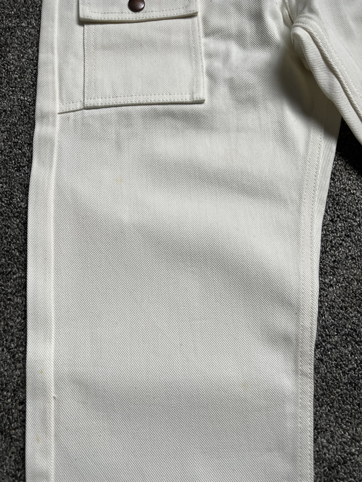 Vintage Bape Busy Works White Deadstock Denim Jeans - 9