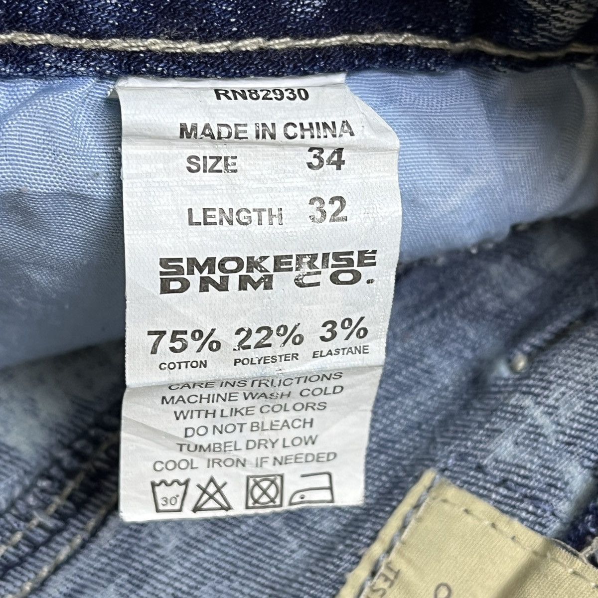 Avant Garde - Acid Wash Distressed SMOKE RISE Denim Jeans Japan - 8