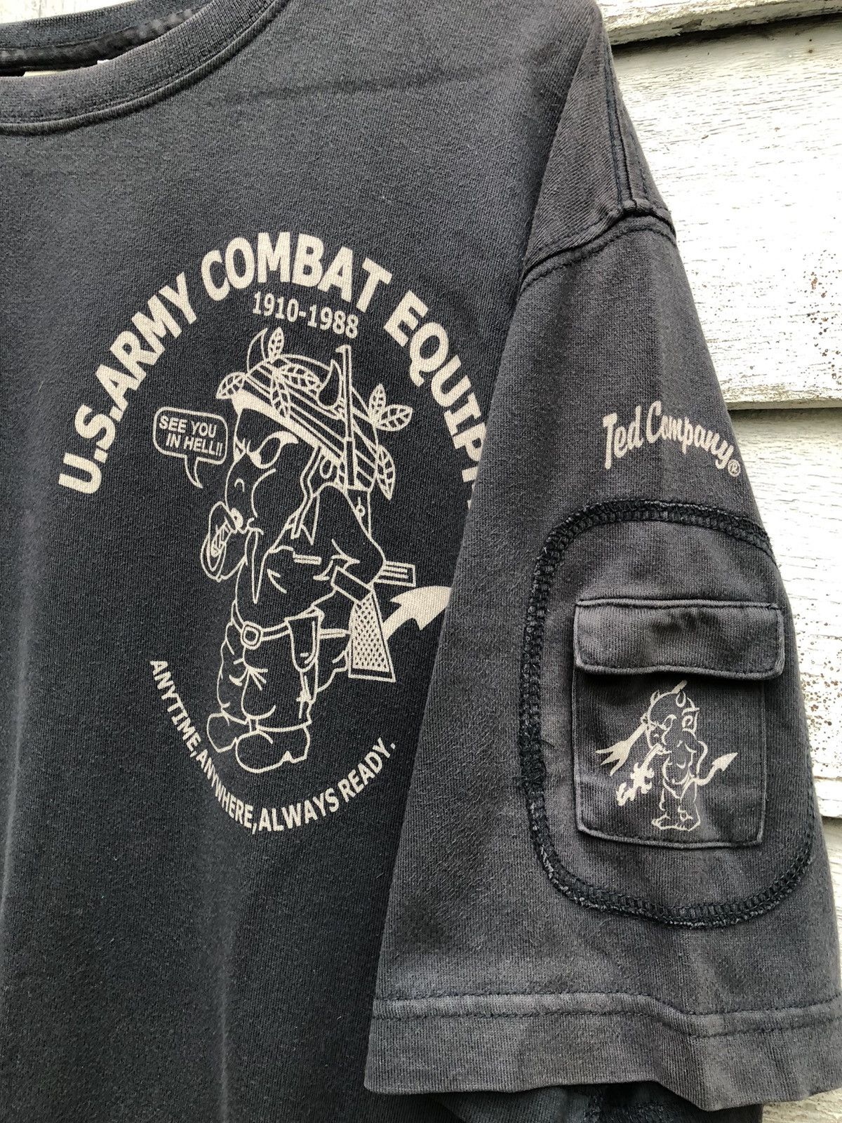 Military - Vintage Tedman Us Army Combat Equipment 1910-1988 Shirt - 5