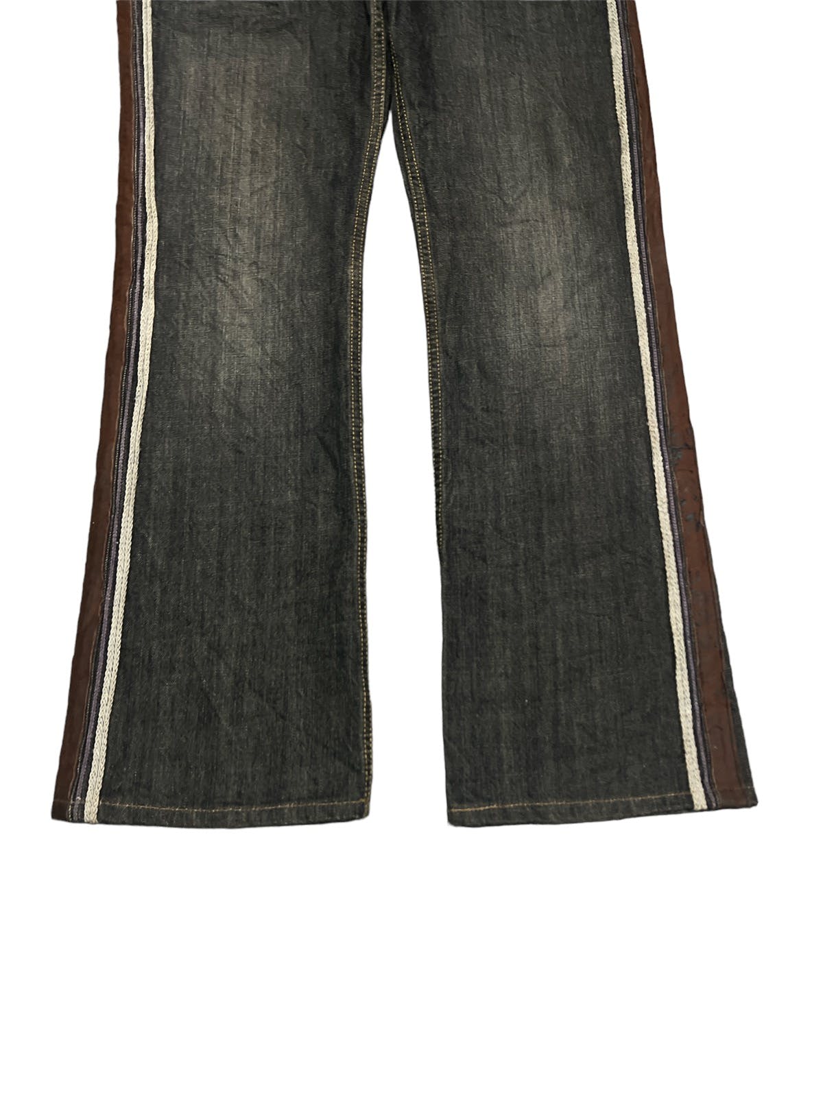 Vintage - FLARED💥KATHARINE HAMNETT LONDON DISTRESSED DENIM PANTS - 3