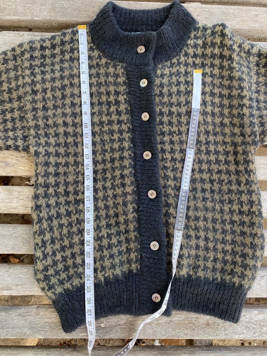 Avant Garde - Garnet Brown Mohair Wool Blend Sweater Cardigan by Lacoty - 15