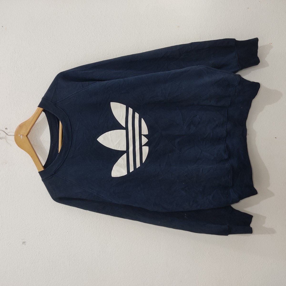 Trefoil Big Logo Oversize Sweatshirt Pullover Shirt - 1