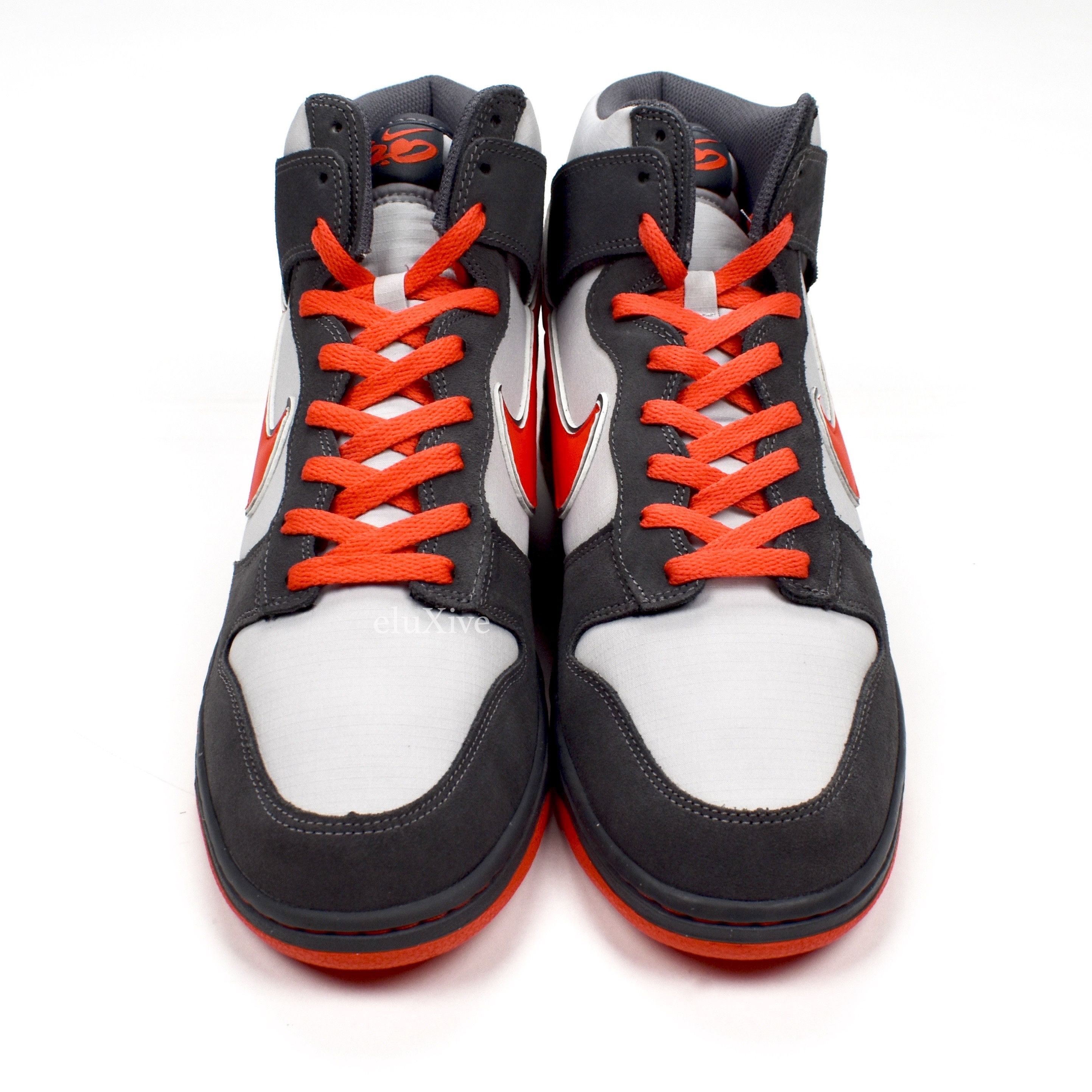 Dunk High 6.0 PRM Gray Max Orange DS - 5