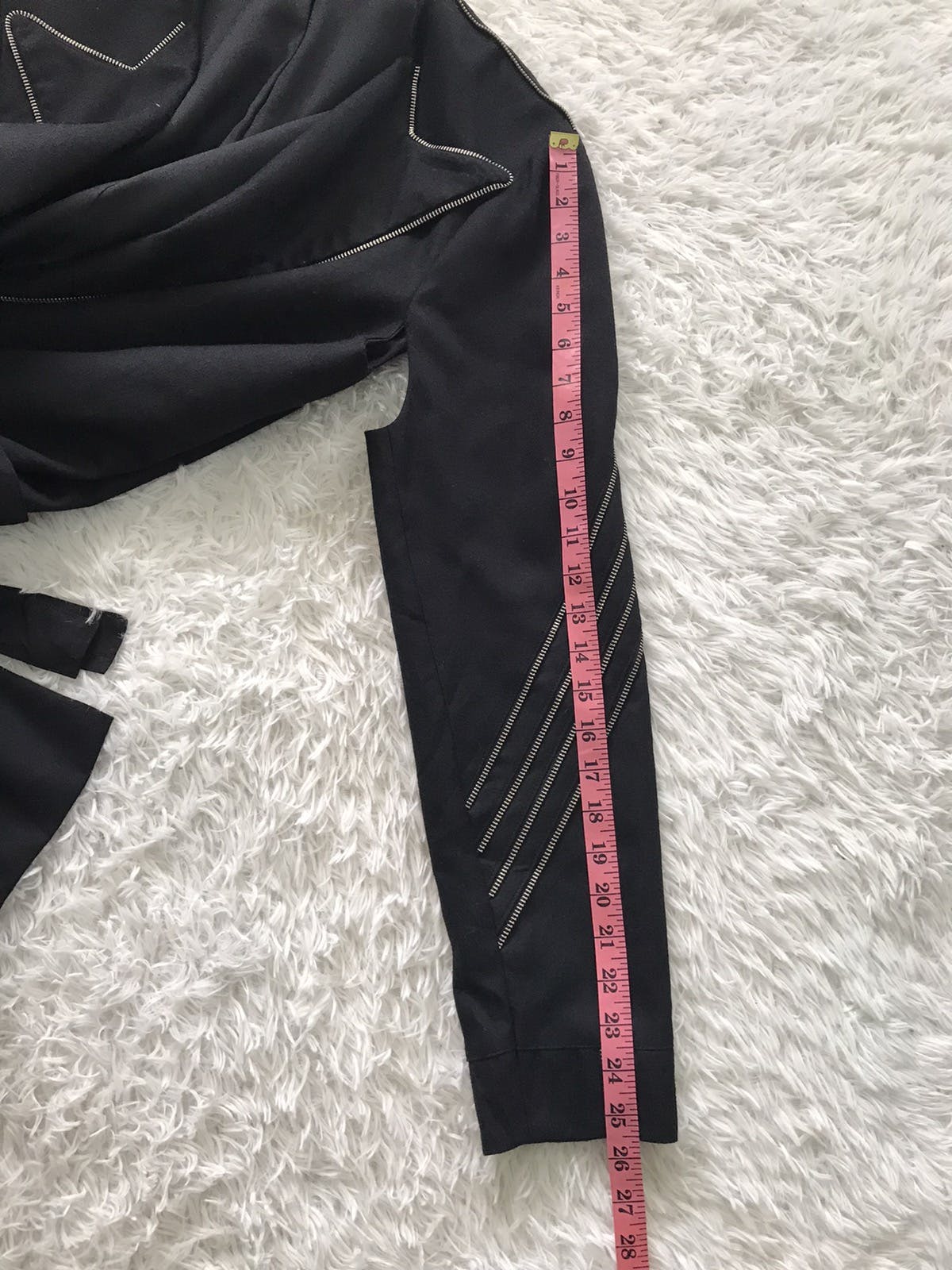 Custom - 💥Rare Goth Punk Bondage Belt Long Coat Jacket Zip Railing - 22