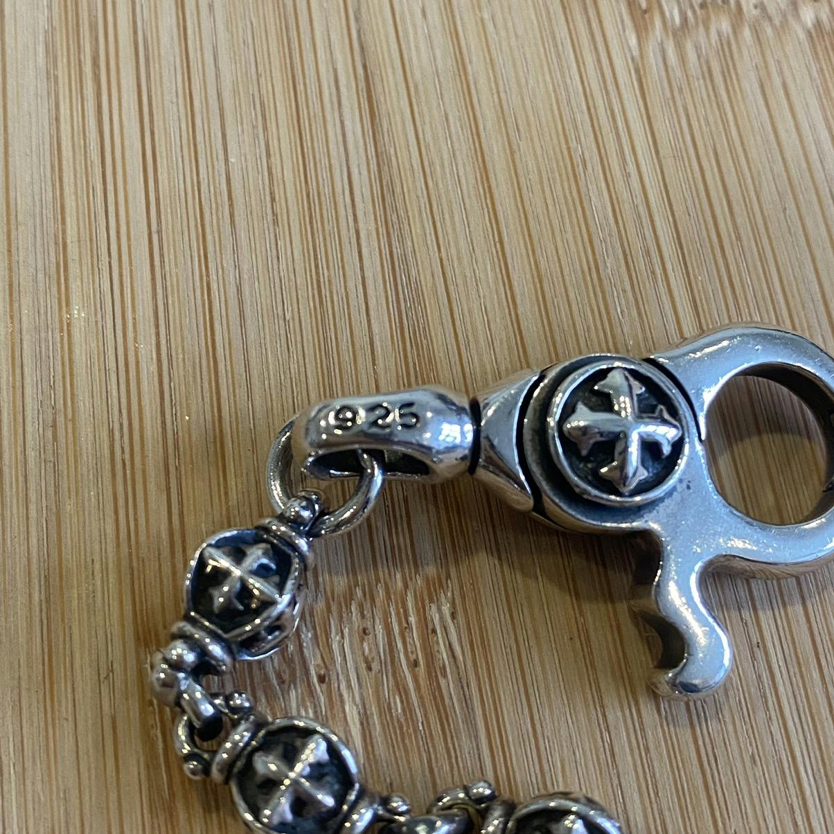 Sterling Silver - Silver Keychain Chrome Hearts Inspired - 2
