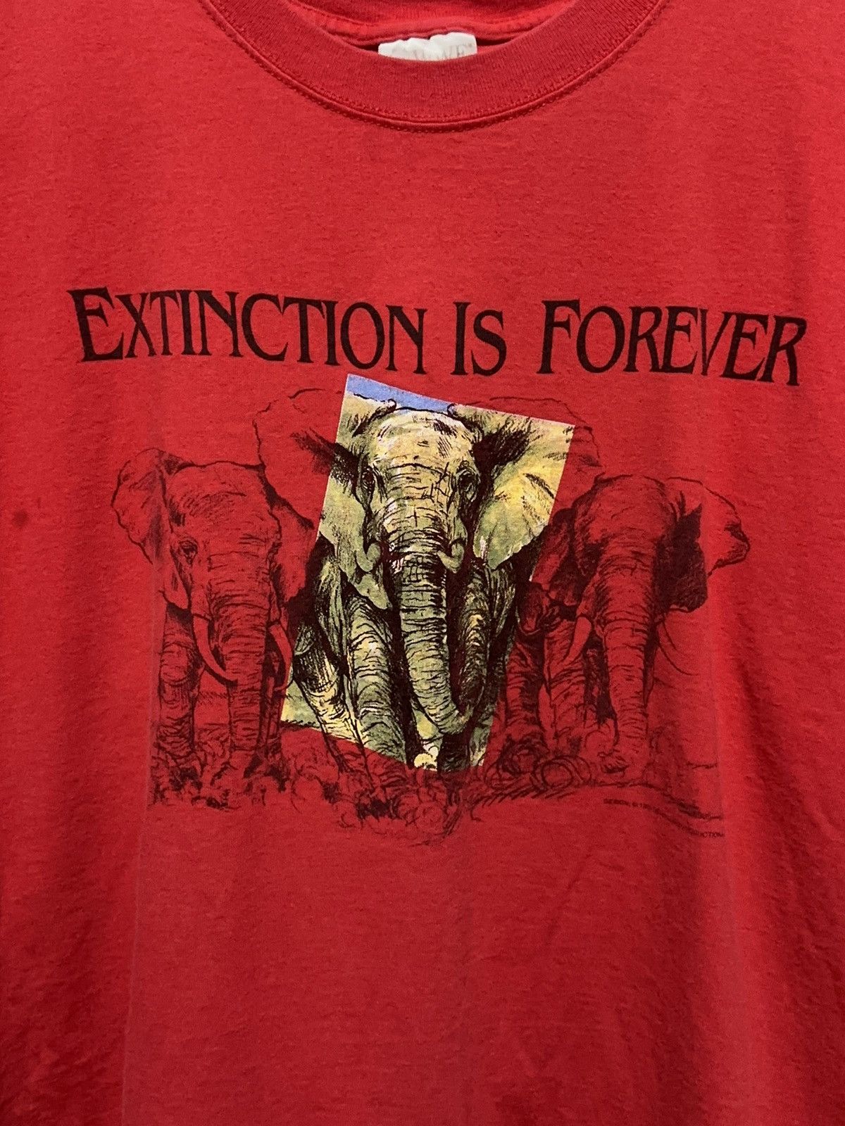 Vintage - The 90s WWF Extinction Is Forever Nature Graphic Tee XL - 3