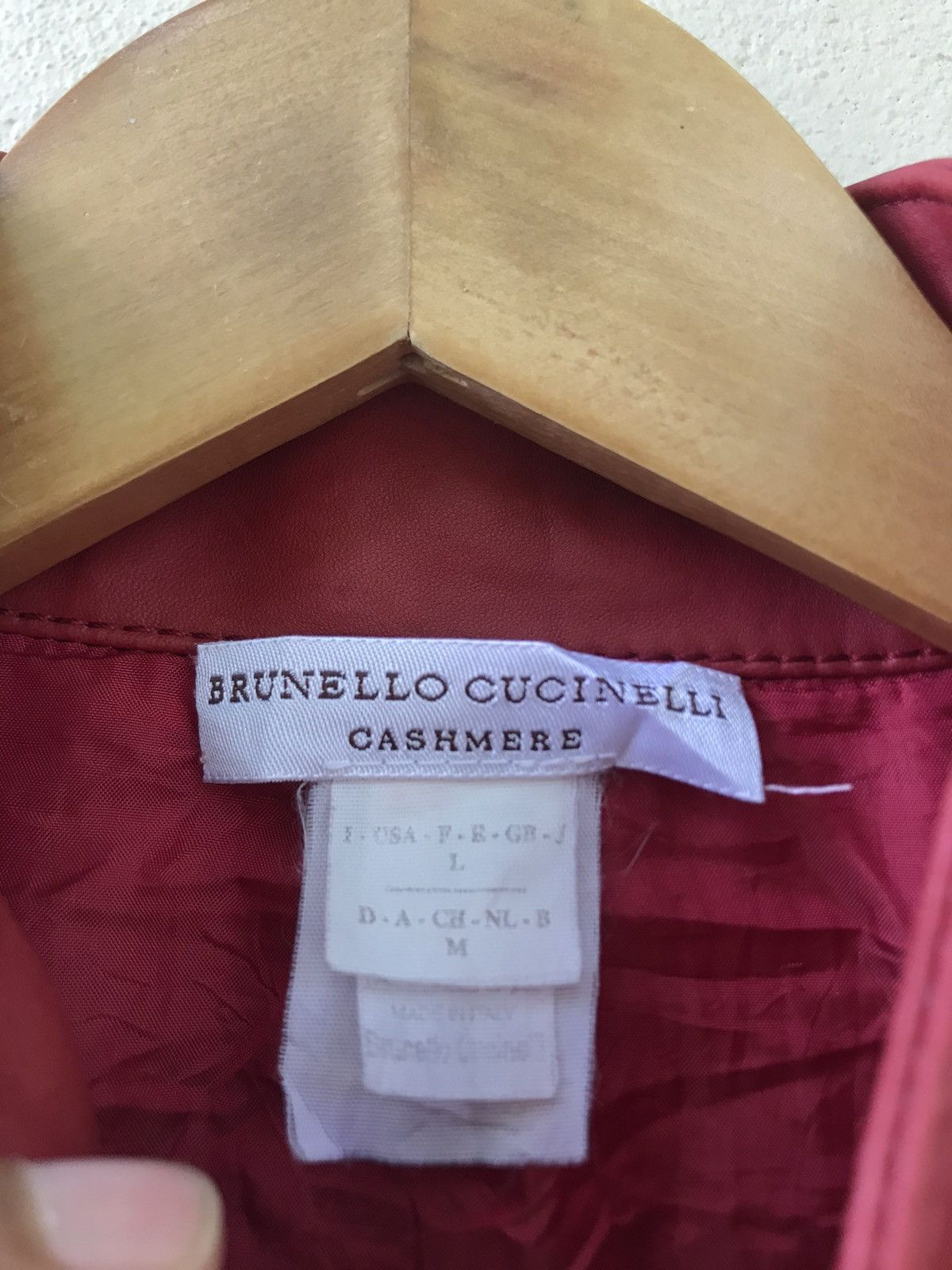 Brunello Cucinelli Cashmera Leather Jacket - 8